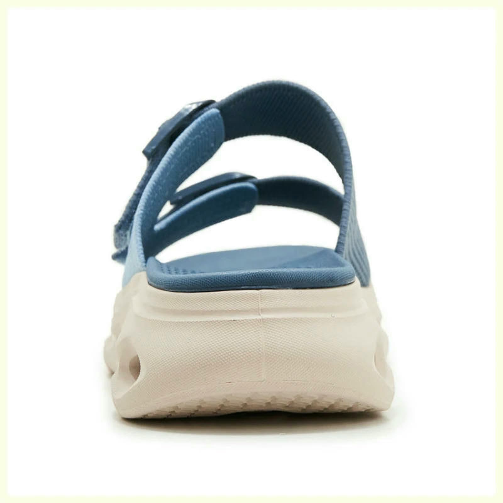 Ciabatte Estive Sandali Scorrevoli in Mesh Traspirante Blu, Cinturino Regolabile con Doppia Fibbia, Suola Spessa, Scarpe Casual Antiscivolo per La Spiaggia-698-3 Blu-36