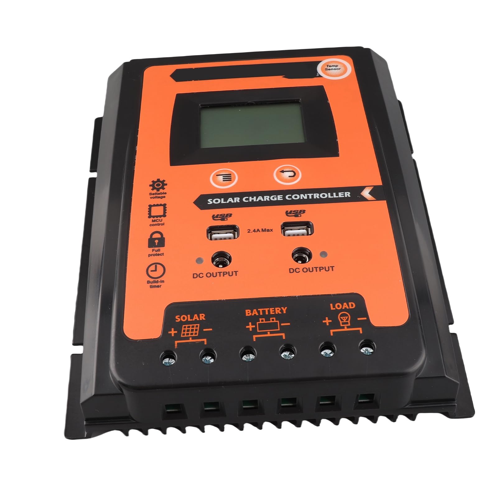 Pannello Solare Controller LCD Doppio Regolatore di Carica USB 70A 12V 24V con Protezione Multipla per Barca Off Grid Utenti Che Caricano la Batteria