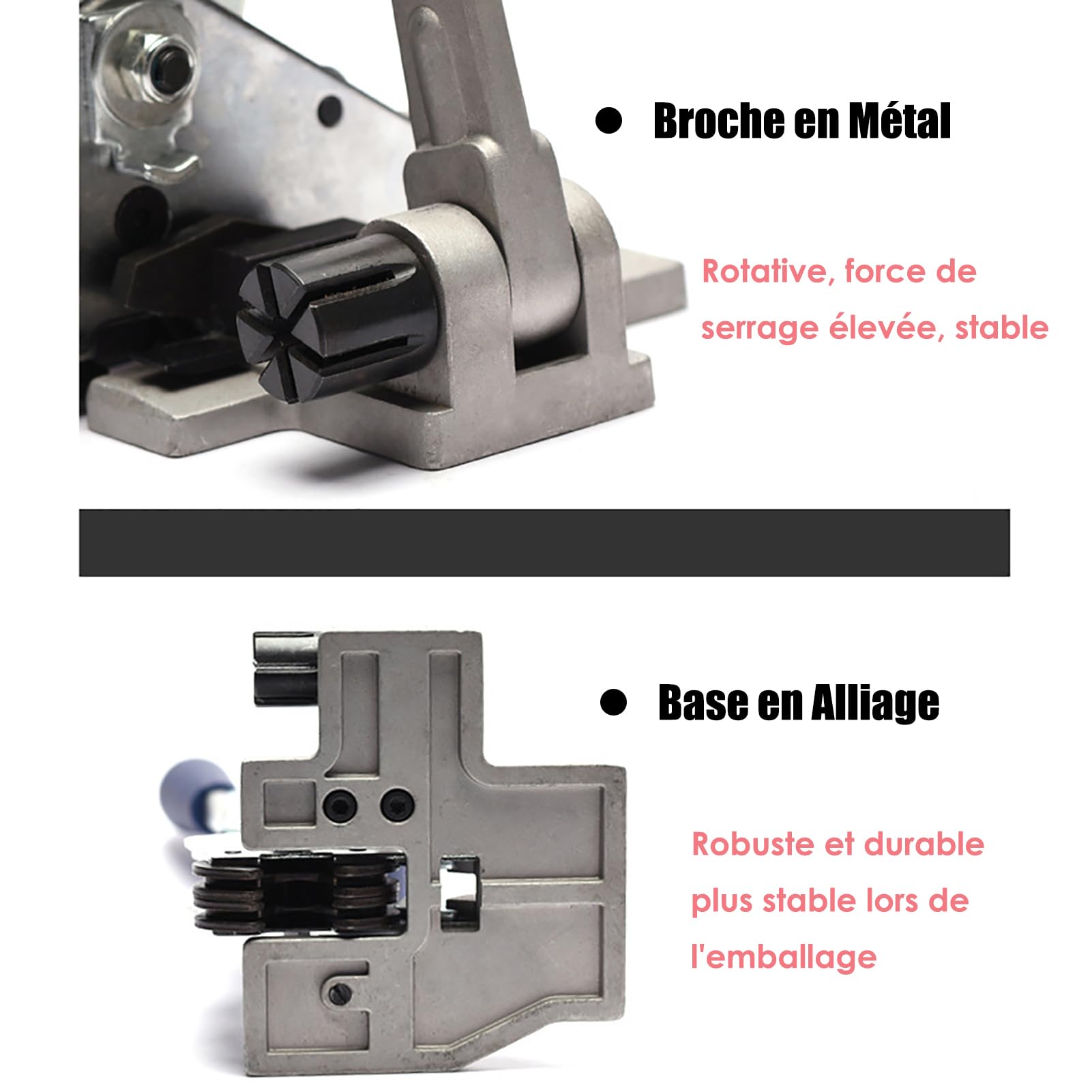 Machine à emballer de cerclage 3 en 1, sertisseur tendeur multifonction portable pour l'industrie