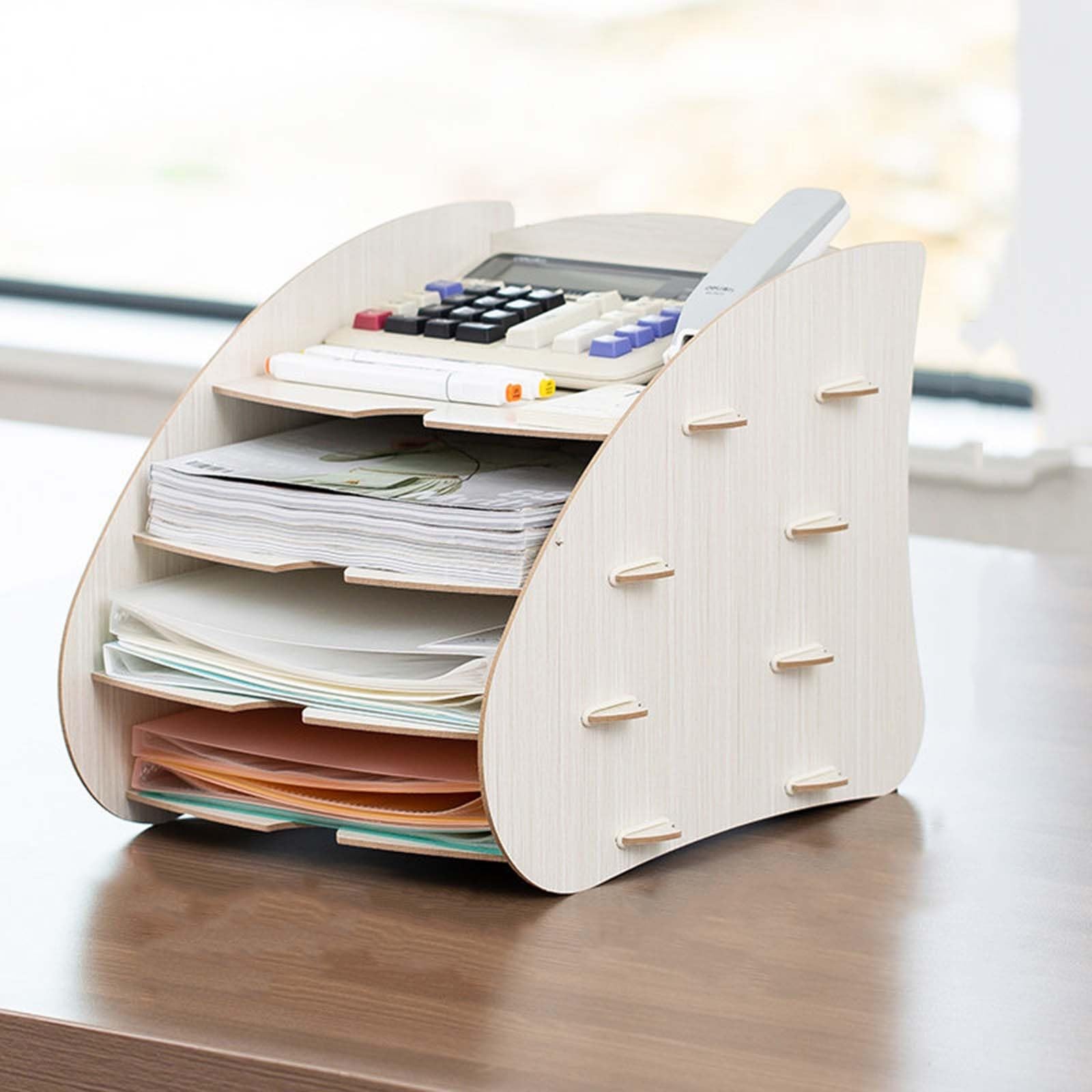 GUODDM Desktop File Cabinet, Fashion Desk Organizer, File Cabinet Executive Office Supplies, Desktop Filing Home Office, Filing Cabinets For Home Office(C)