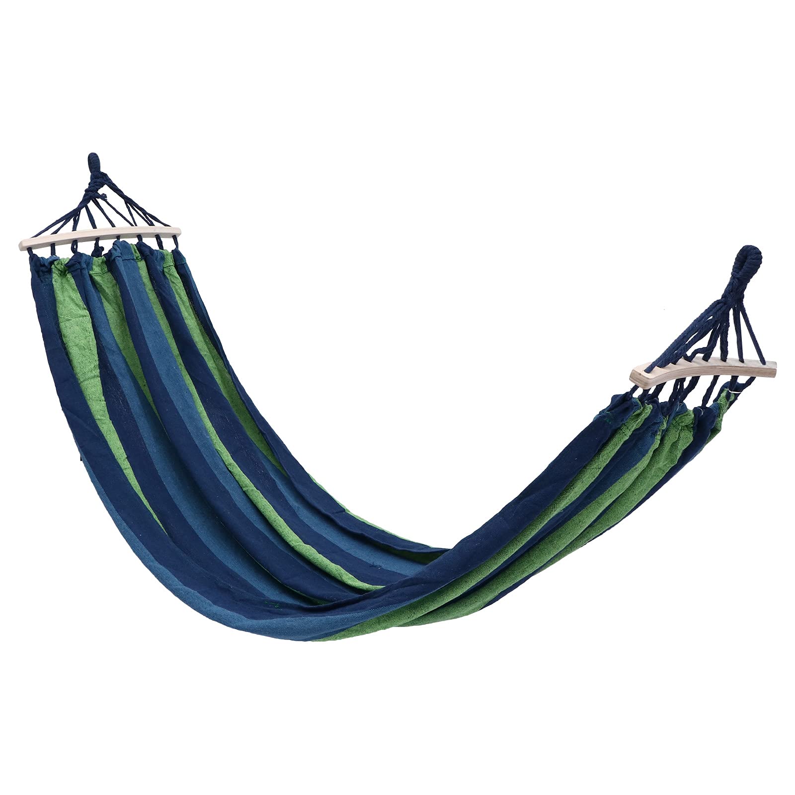 Hamac en toile rayée et durable iplusmile, lit suspendu installation facile pour extérieur