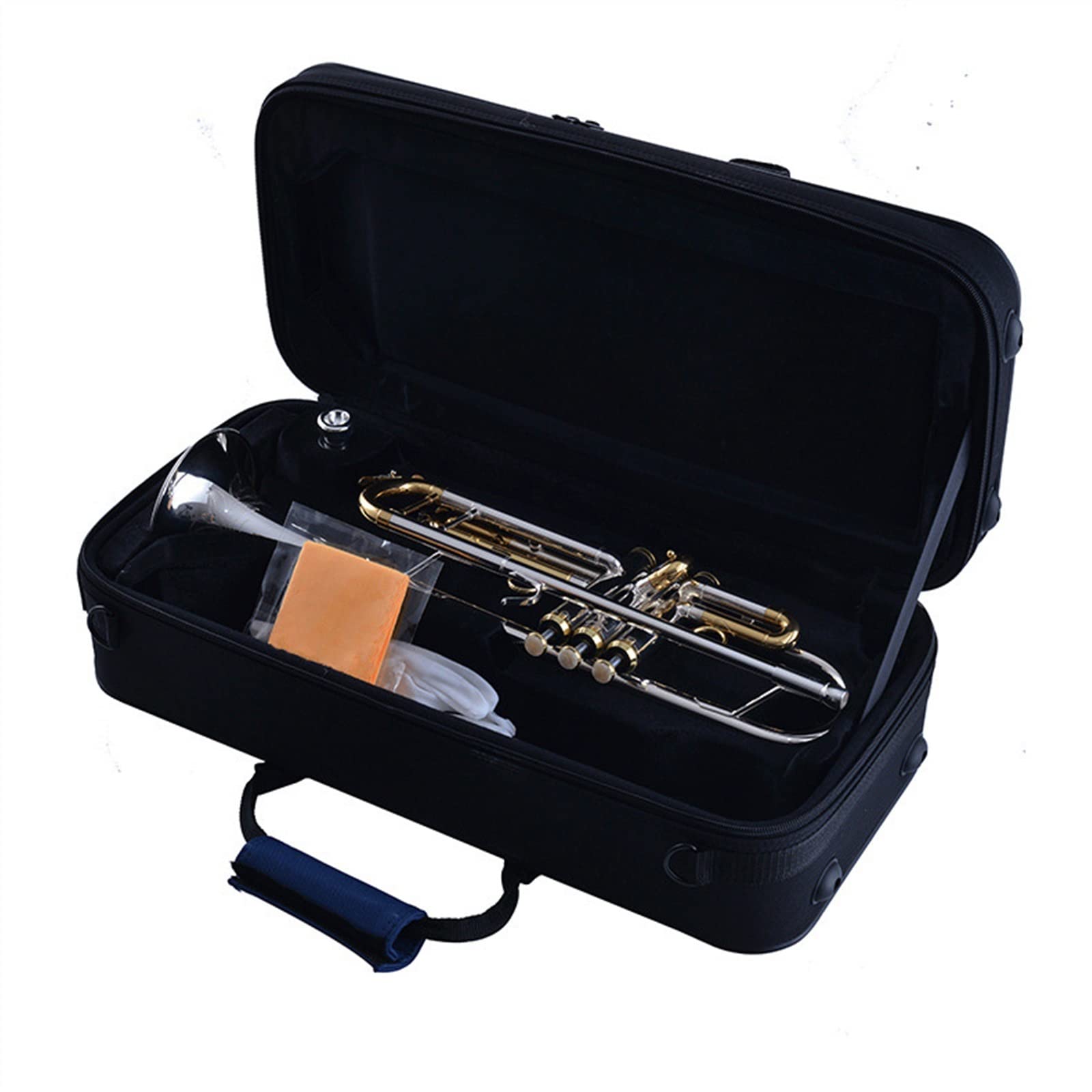 początkujących trąbka Standardowa Trąbka B-tune Instrument Dęty Blaszany Korpus Z Mosiądzu Posrebrzana Rzeźba Dla Początkujących Do Gry Dla Dorosłych Uczniów Trąbka