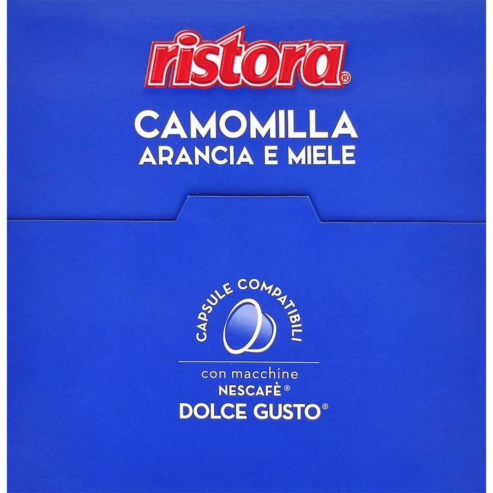Ristora - Cápsulas compatibles Dolce Gusto de manzanilla, naranja y miel, 10 unidades