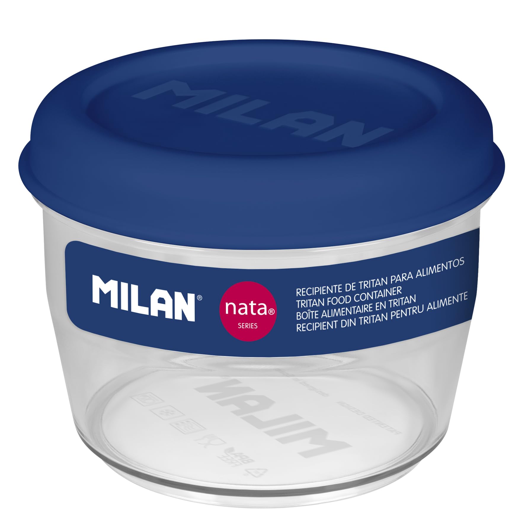 MILAN® Tritan, airtight, round, 0.5 L NATA® 624, blue