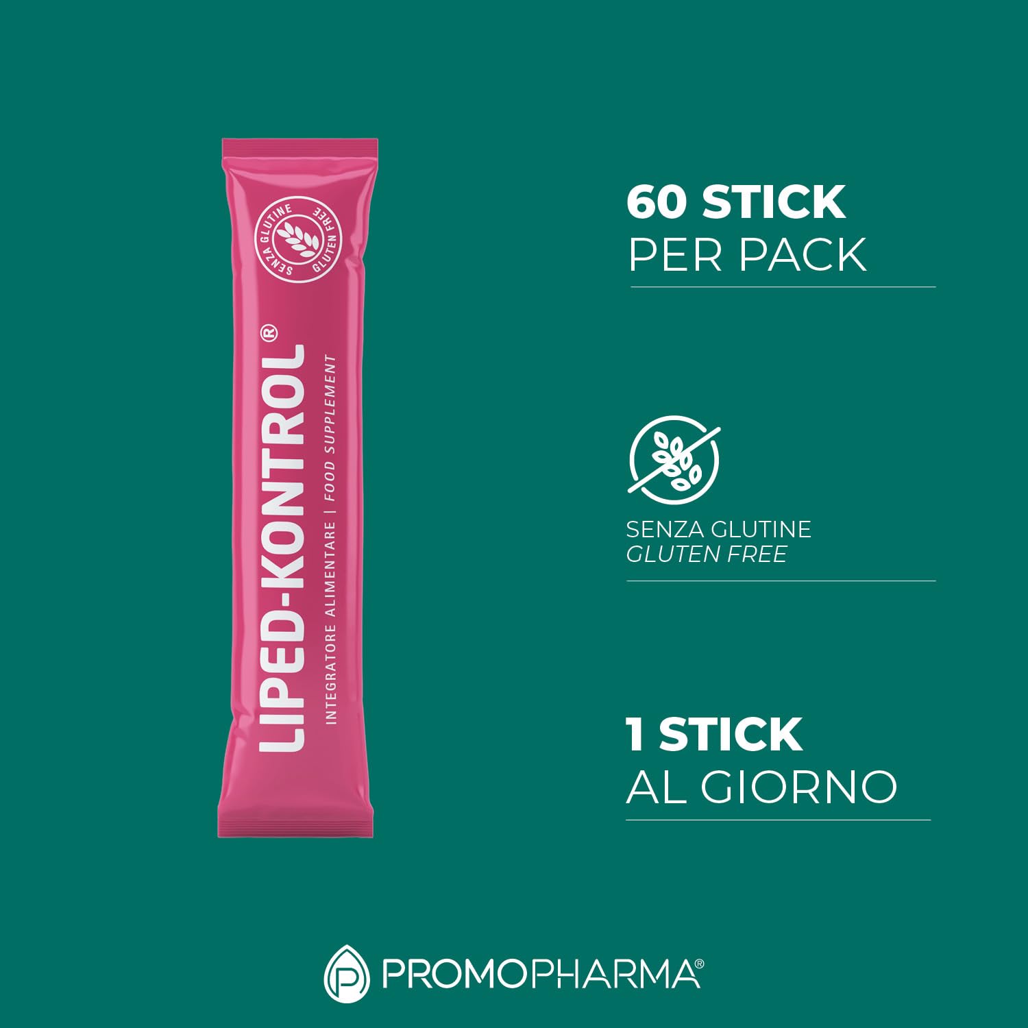 Liped-Kontrol – Integratore Microcircolo, Lipedema e Linfedema - Drenante Gambe Pesanti e Anti-Cellulite - Con Peptidi di Collagene Idrolizzato, Acido Ialuronico e Bromelina - 60 stick pack da 5g