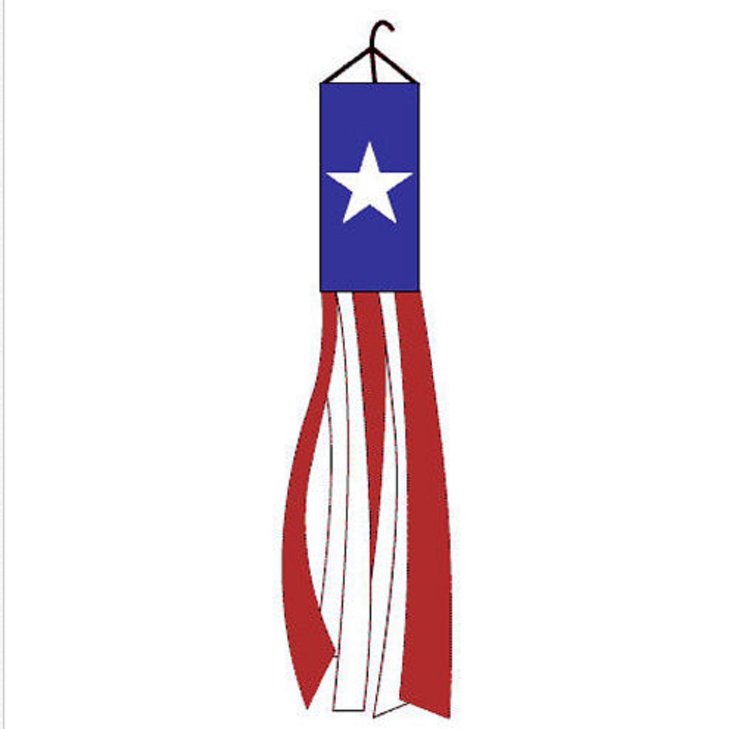 USA Premium Store60" Texas TX State Windsock Flag Lone Star 5 Ft Outdoor Indoor