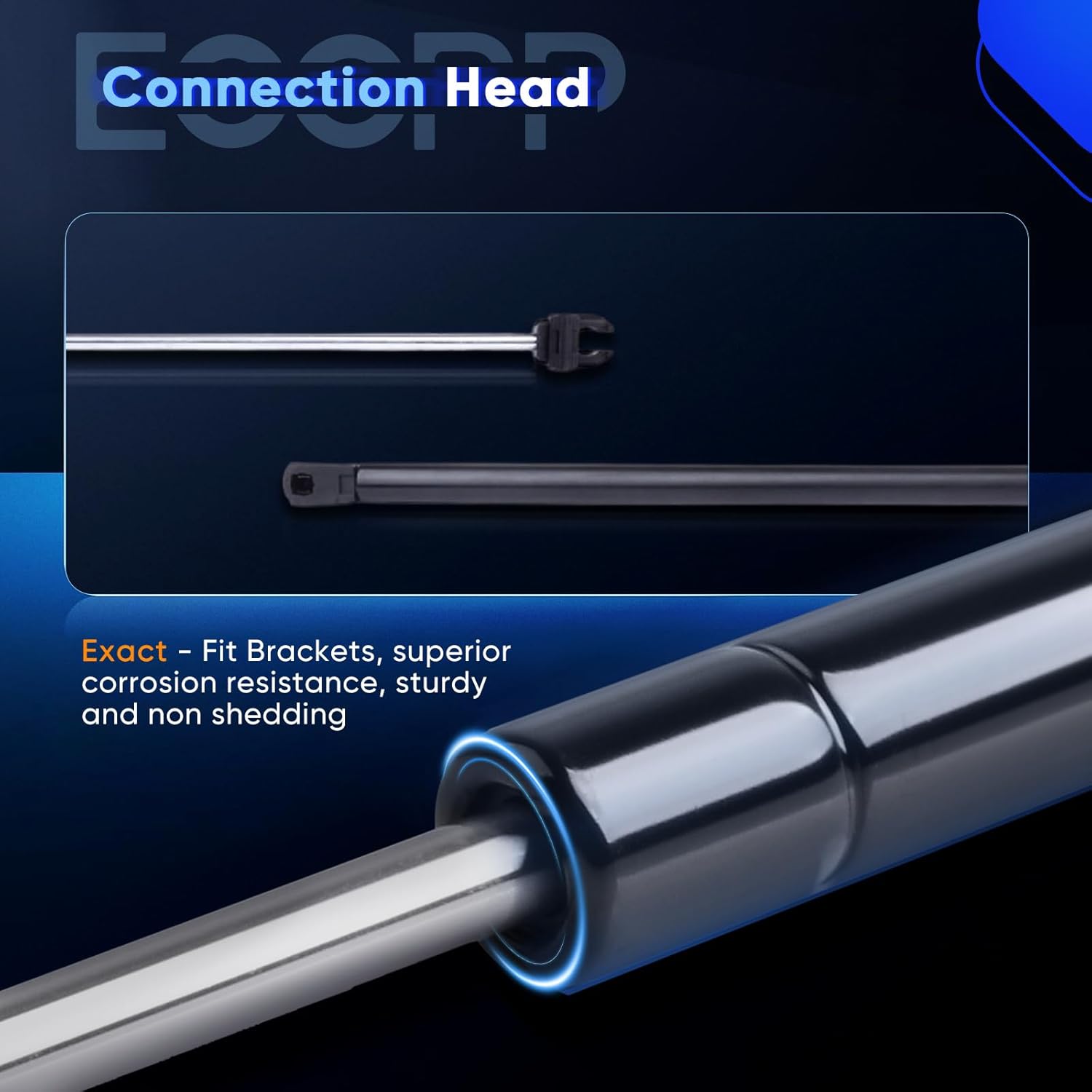 ECCPP Lift Support Replacement 2 Hood and 2 Trunk Struts Gas Springs Fit for Chrysler Concorde 1998-2004,for Chrysler LHS 1999-2001