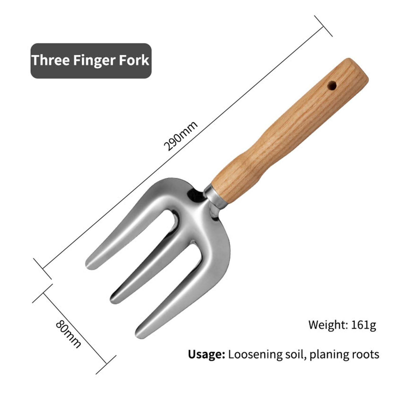 Kit de jardinería Profesional, Herramientas Acero Inoxidable for macetas, Camas, contenedores, 5 uds