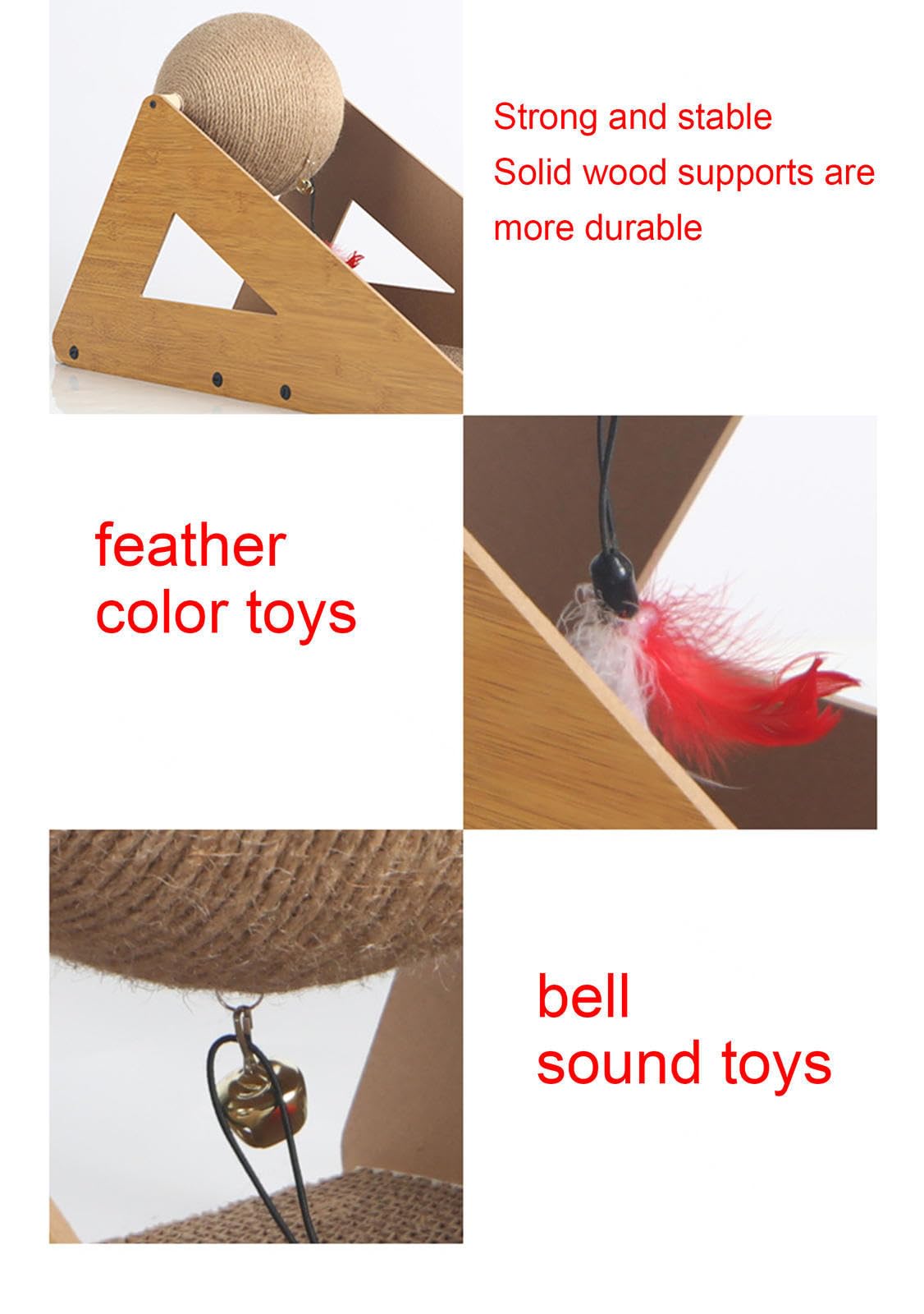 Katzenkratzball, Interaktives Katzenkratzpad, Spielzeug, Drehbarer Ball, Kratzständer für Haustiere, Spielzeug, Natürliches Sisal, Kätzchen, Kaninchen, Schleifklaue, Kratzbrett,medium