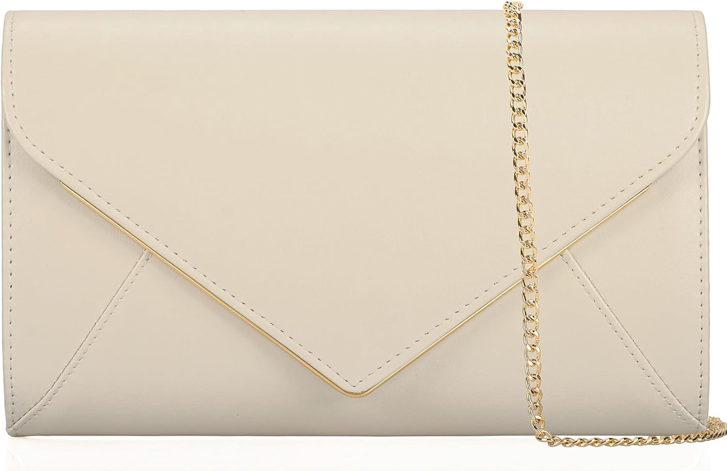 PU Leather Clutch Purses Women Evening Envelope Handbag Prom Wedding Party Foldover Bag