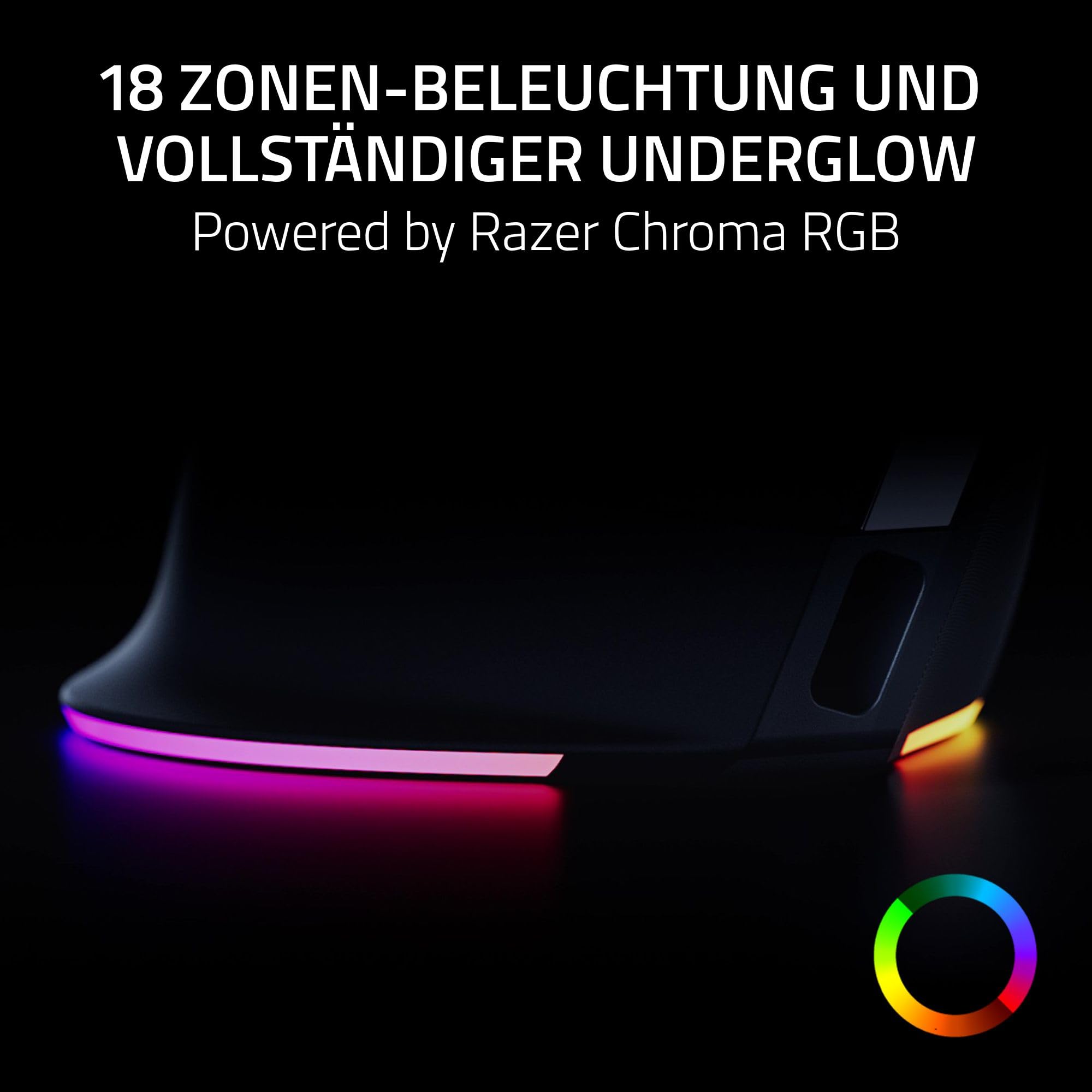 Razer Pro Click V2 Vertical - Vertikale ergonomische kabellose Maus für Rechtshänder - KI Prompt Assistenz - 30K Optical Sensor - Windows & Mac (bis zu 6 Monate Akku-Leistung, 9 Tasten) Schwarz