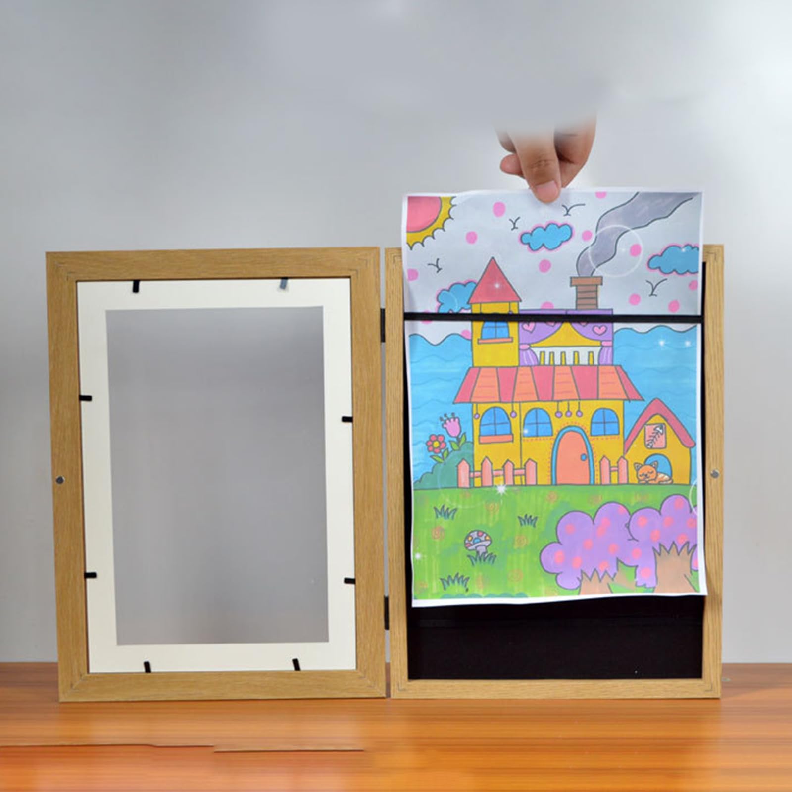 Dessin Enfant A4 Cadre Artistique Modifiable Pour Enfants, Cadre Photo Pour  Enfants Dessin Enfant Action, image size:1600x1600