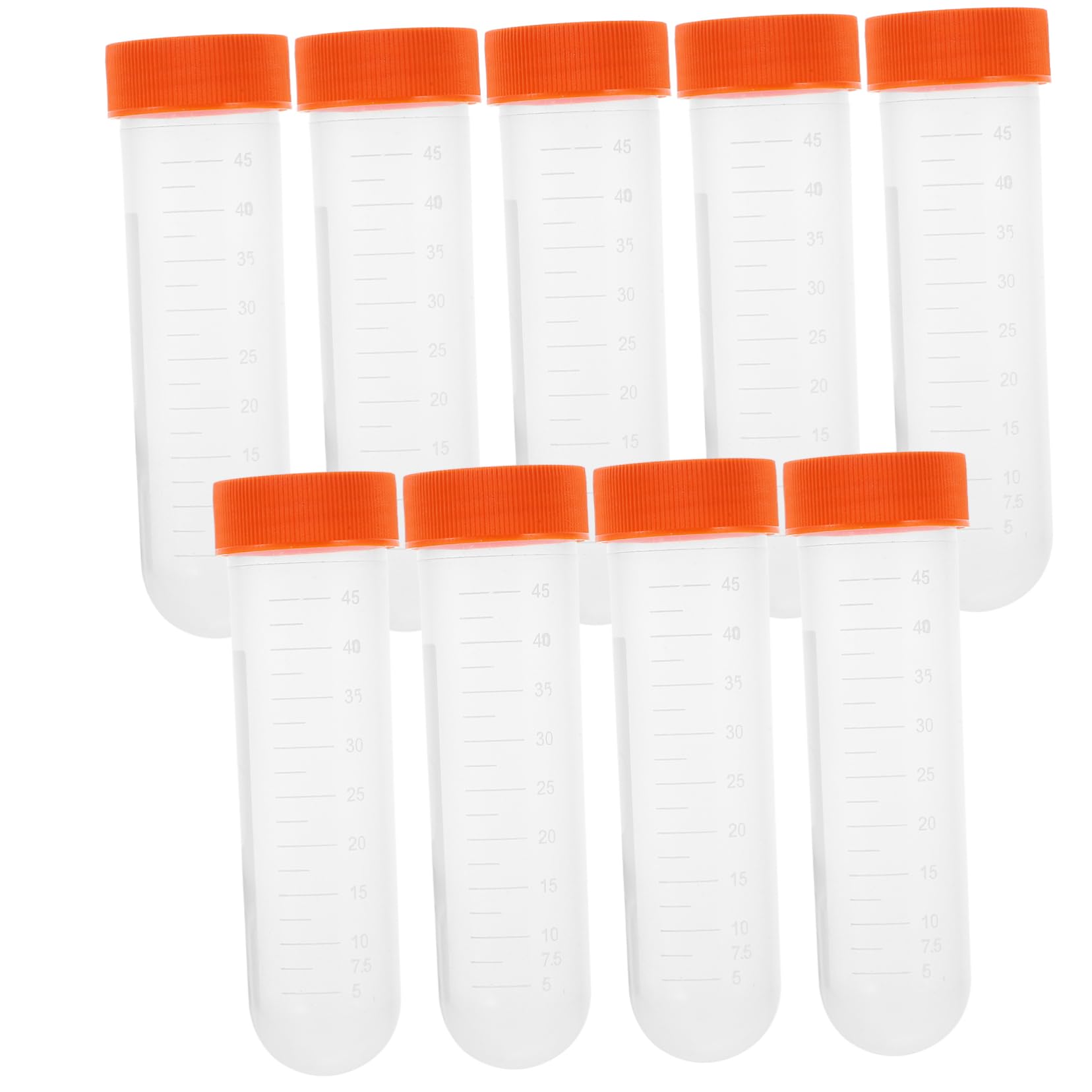 Alipis 100pièces Tubes à Centrifuger De Plastique Pour Laboratoire Avec Échelle Et Bouchon à Vis Consommables Expérimentation