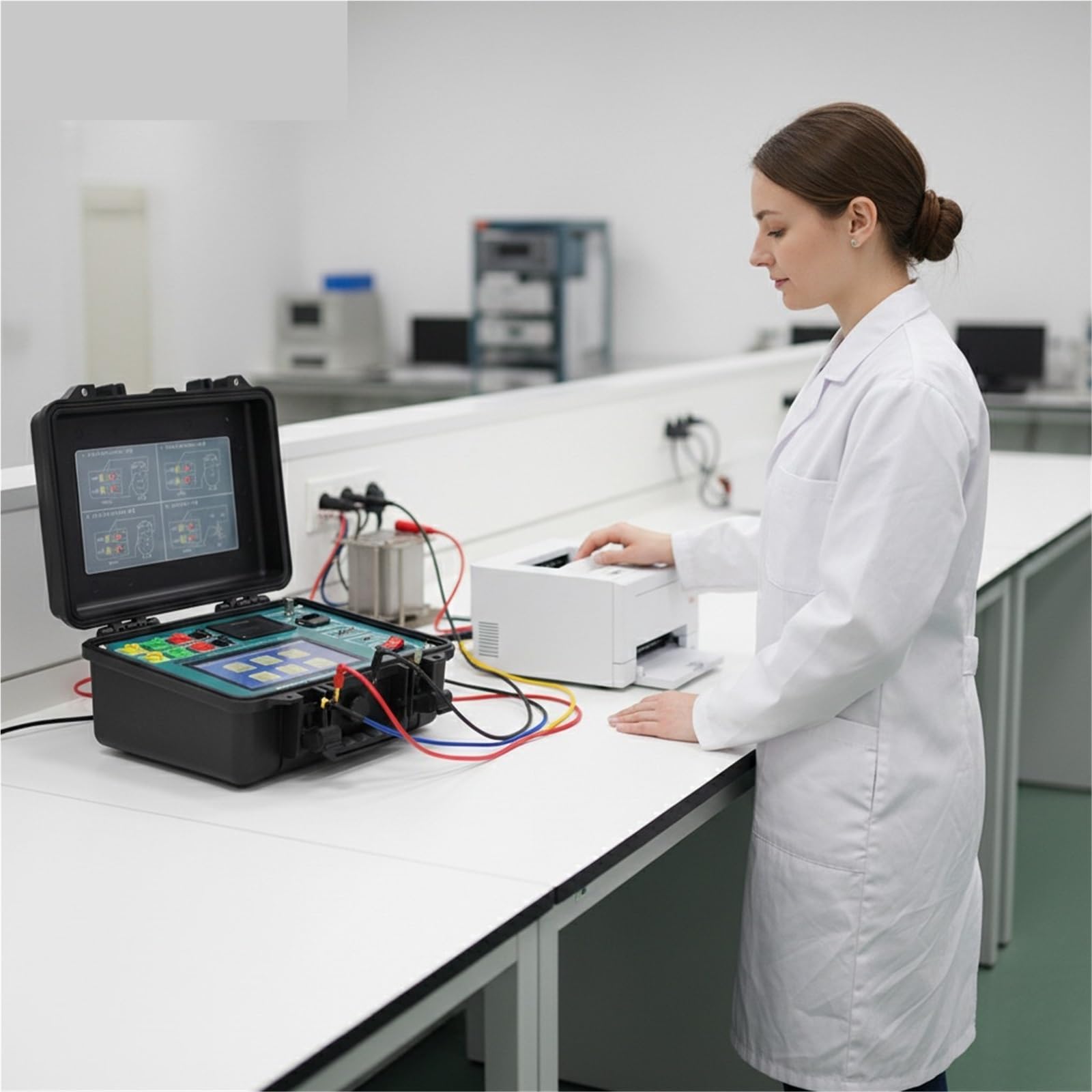 Tester di carico elettronico, WBC10 TTR Equipo De Prueba Trasformatore ad alta precisione trasforma il tester del rapporto Tester automatico del trasformatore TTR