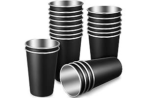 20 Pack Metal Solo Cups - Unbreakable Drinking Cups