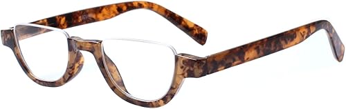 Miniatura 4 de 4 pares de gafas de lectura con marco de media luna, con bisagra de resorte, lectores masculinos y femeninos