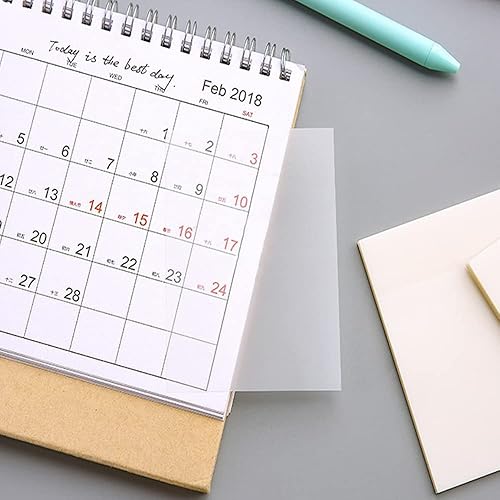 Miniatura 4 de Notas adhesivas transparentes de 3 x 3 pulgadas impermeables autoadhesivas 500 unidades notas adhesivas translúcidas 75 x 75 pulgadas para oficina