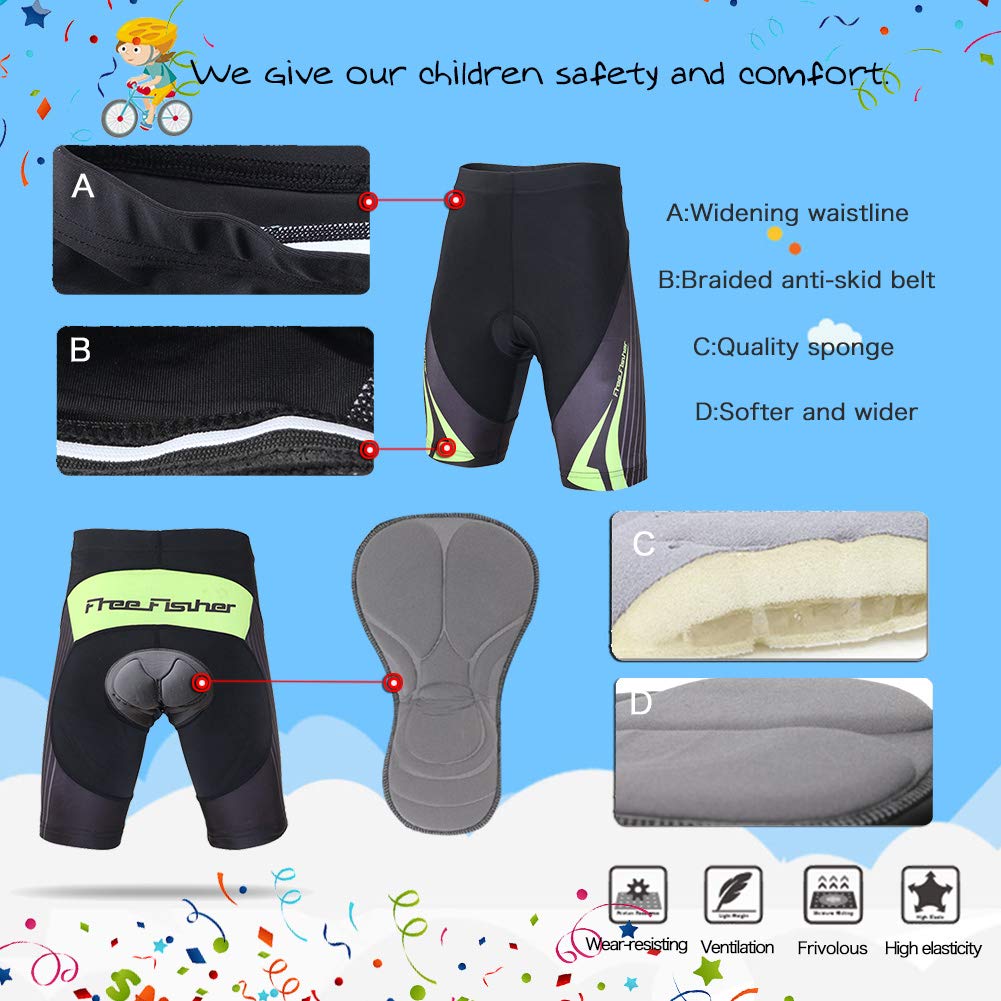 Combinaison de Maillot Cyclisme Velo Pantalons pour Enfant