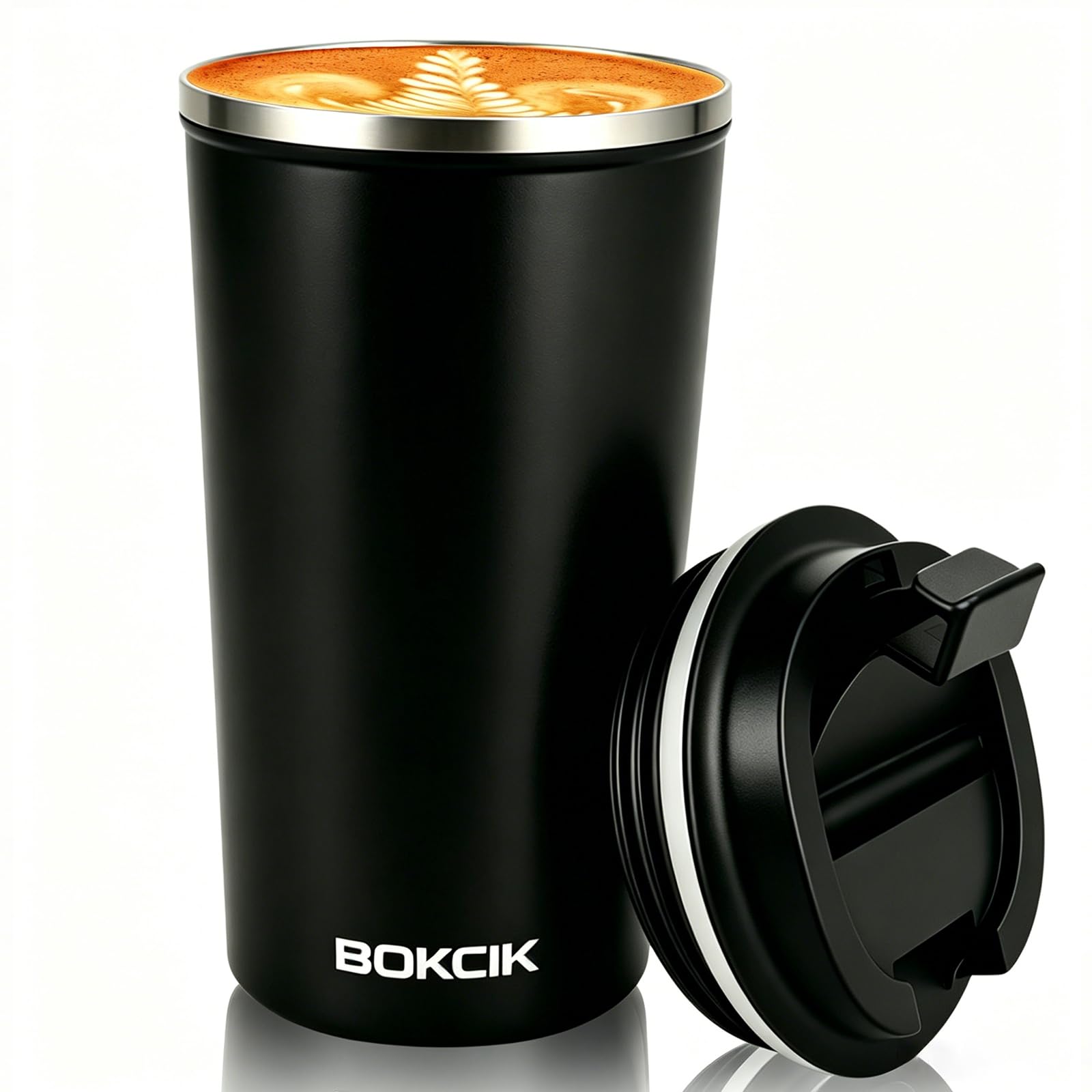 510ml Thermal Mug with Flip Lid , Vacuum Insulated BPA-free Travel Tumbler