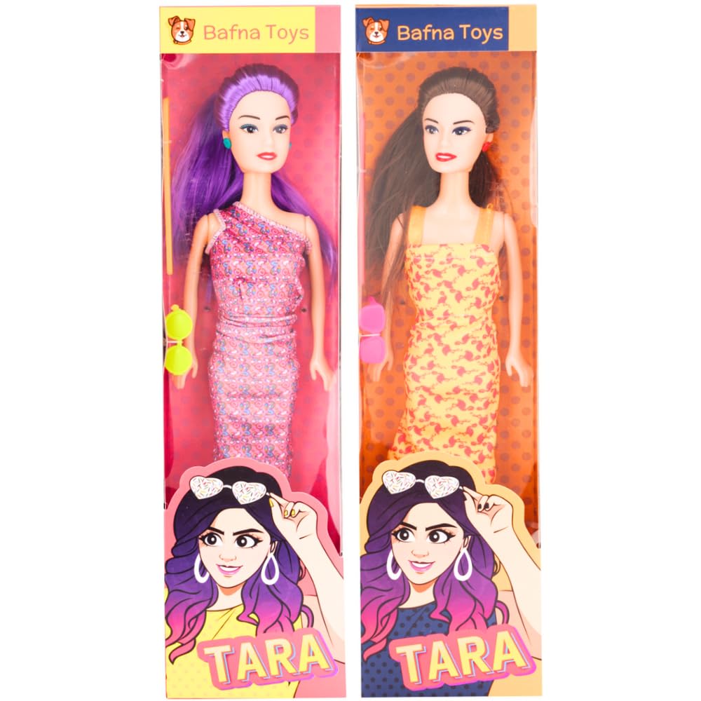 Toyscape Tara Doll Disco | Doll with Disco Glasses | Gift for Girls 3+, 30 Cm Height (Colour May Vary)