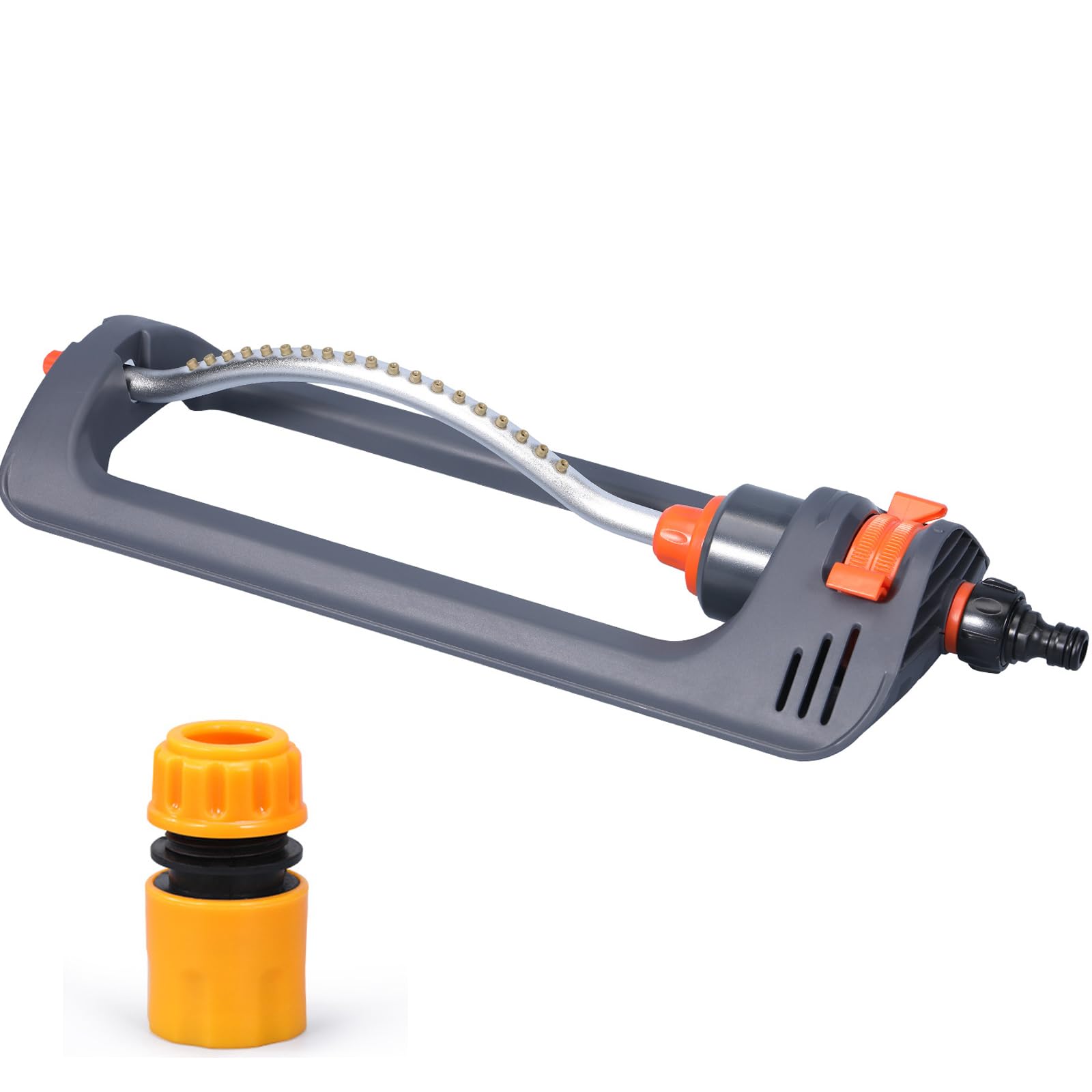Oszillierender Sprinkler Verstellbarer, Rasensprenger mit automatischer Oszillation und 360°-Drehung Filter, Mehrfarbig, for den Garten