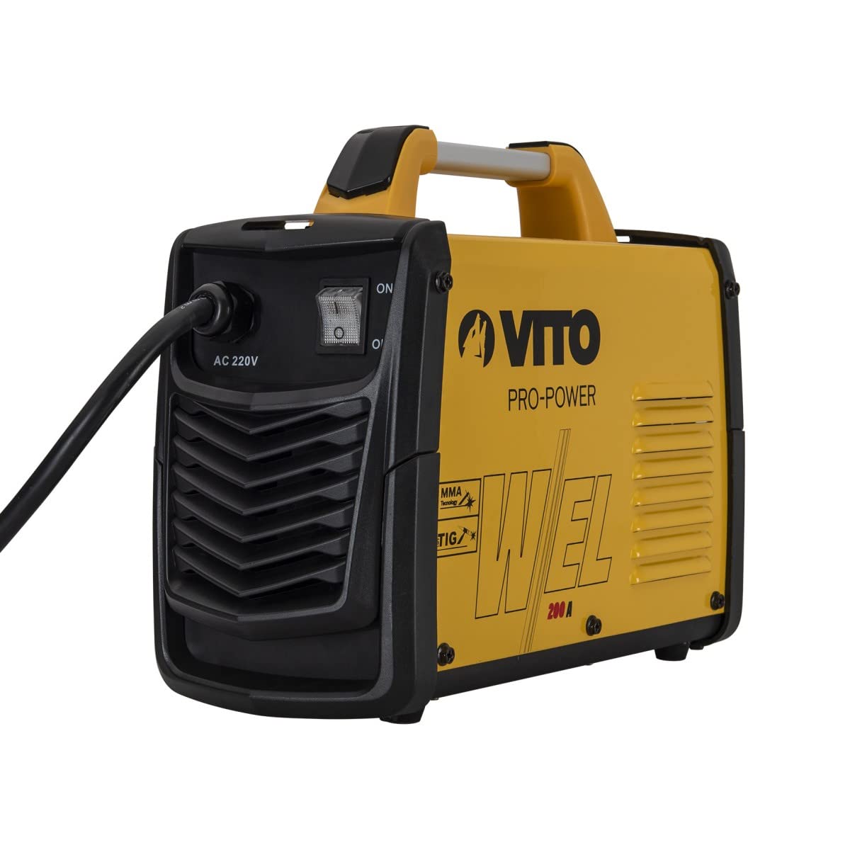 VITO Saldatrice combinata IGBT con 200 Ampere MMA/TIG in alluminio - Saldatrice elettrodo - Inverter - Elettrodi Inverter - ARC Welder (VII200B)