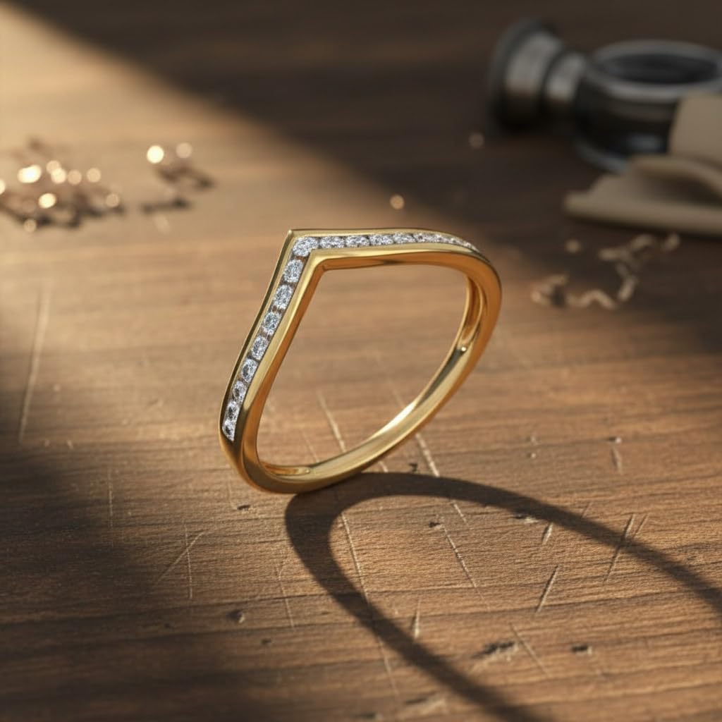1/5 Carat Diamond Wedding Anniversary Ring in 10K Gold