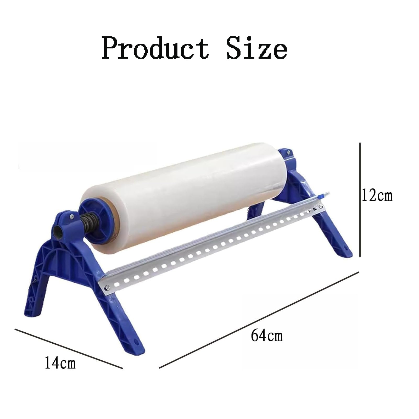 Dispensador de película Estirable de 21,65 Pulgadas de Ancho, máquina de envasado con película Estirable de Ajuste de tensión, dispensador de plástico de Mesa