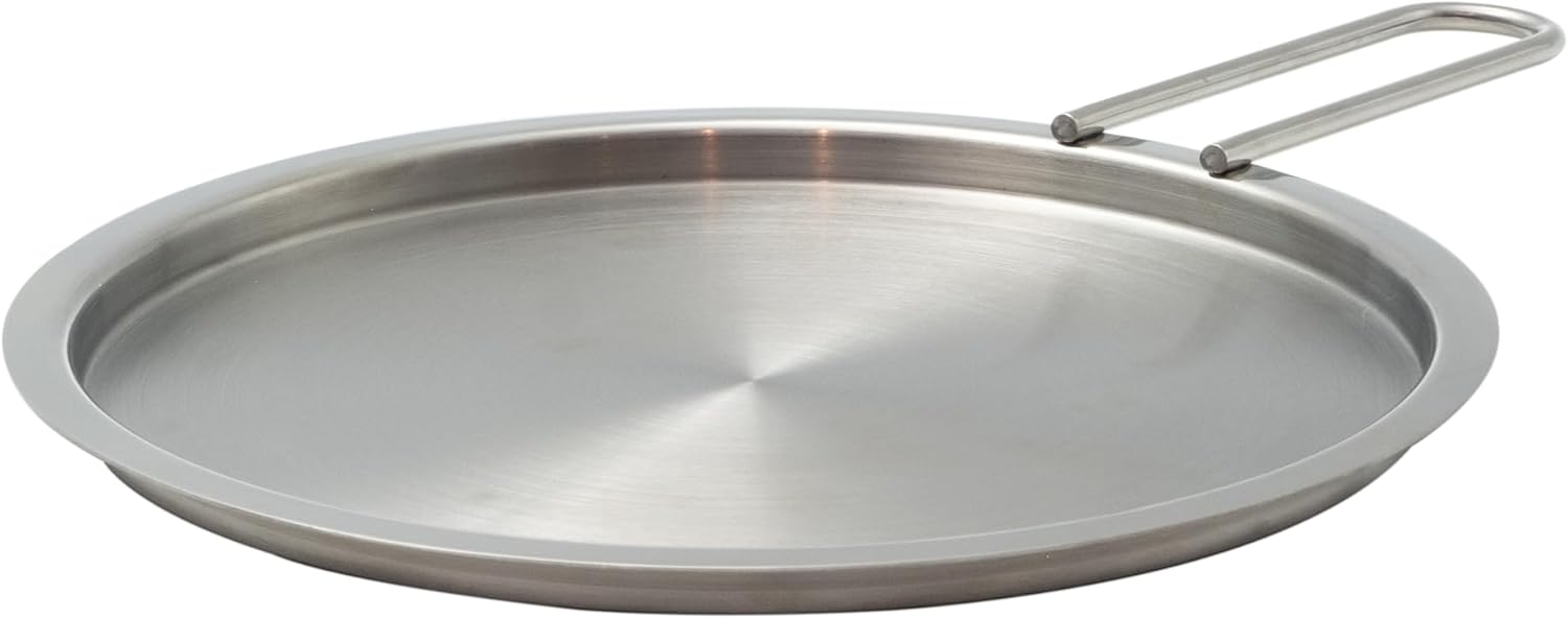 Eva Trio | Lid 20 cm Stainless Steel | The Steel Part of the Lid is Made of 90% Post-Consumer Recycled Stainless Steel | Brushed Steel