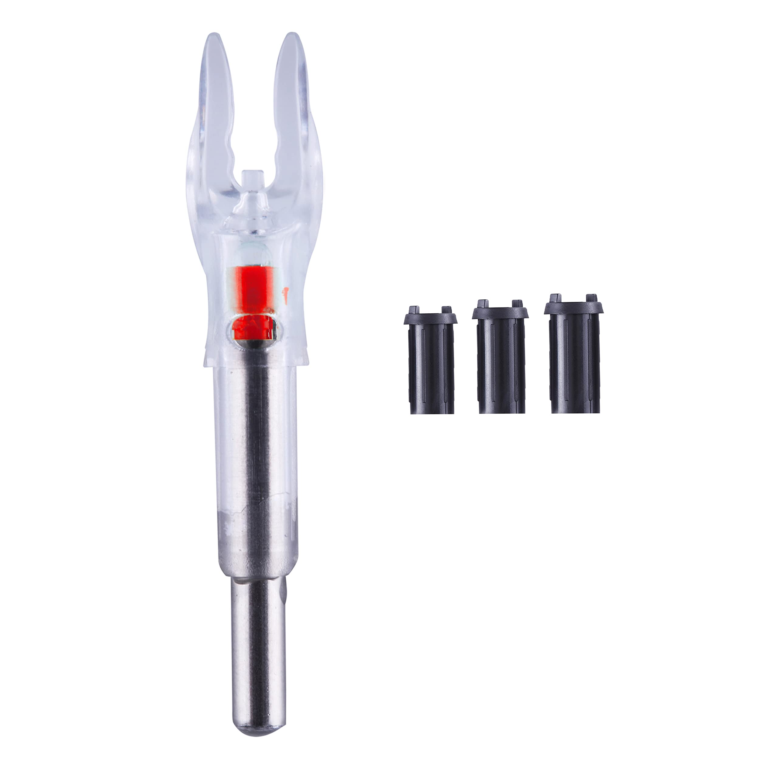 Arrow Nock X/5.2mm LED Nock Screwdriver Included, 6 PCS Universal Fit for Arrows with ID of .204".233".244" & .246"