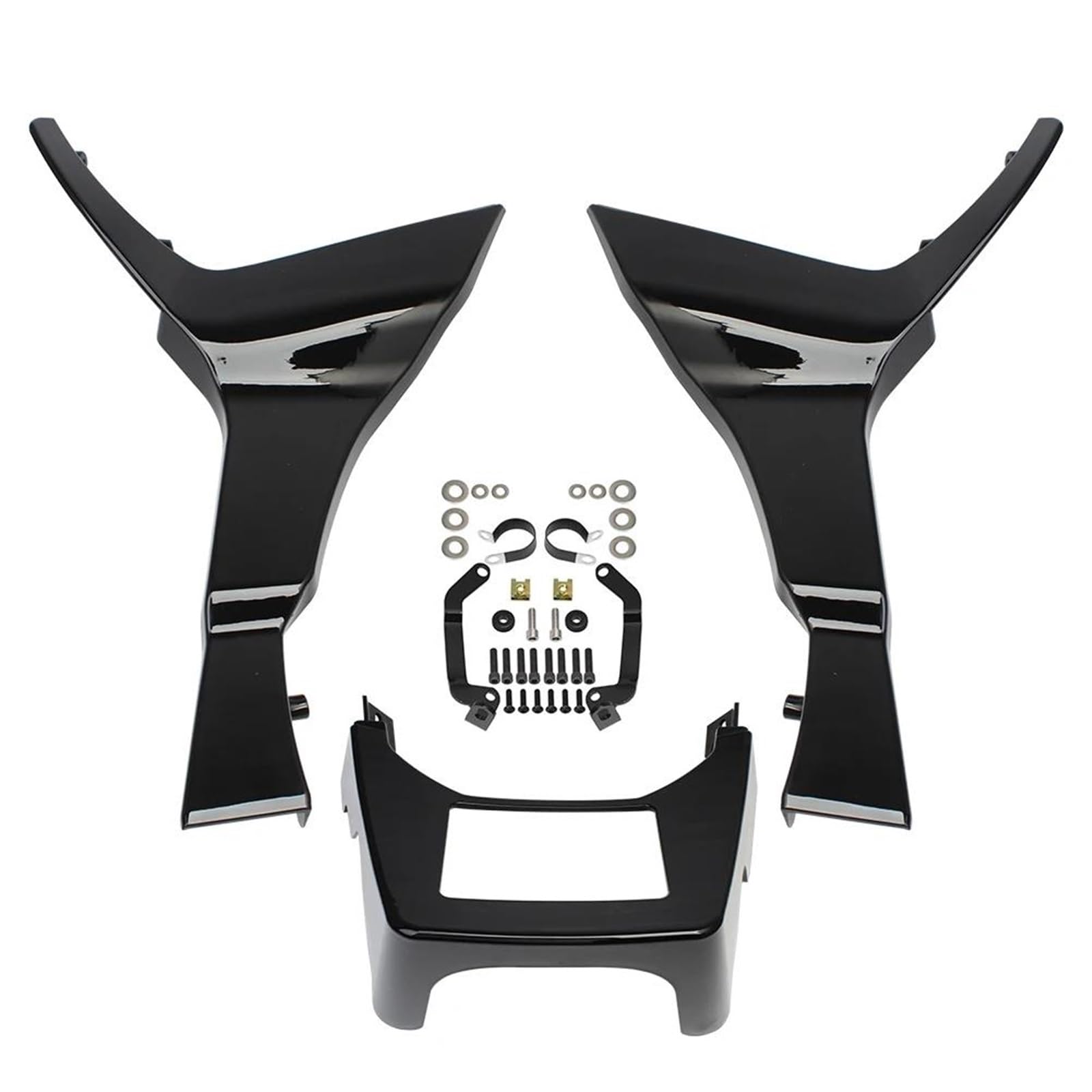 Copertura Spoiler Carenatura Nera Leggera In Plastica ABS Per Moto Per Harley Road Glide FLTRX Special FLTRXS 2017-2023