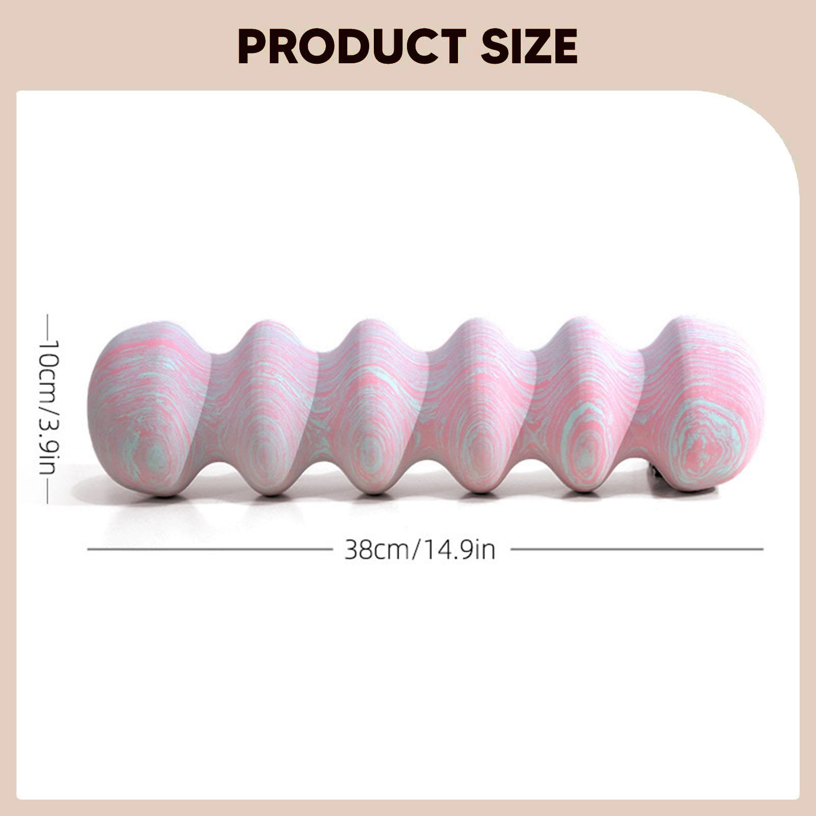 Homyl Foam Roller Rullo Massaggio Esercizio Colonna Pilates Realizzato Solido con Funzione Antidistorsione Progettato per Massaggiare Gambe E Sc