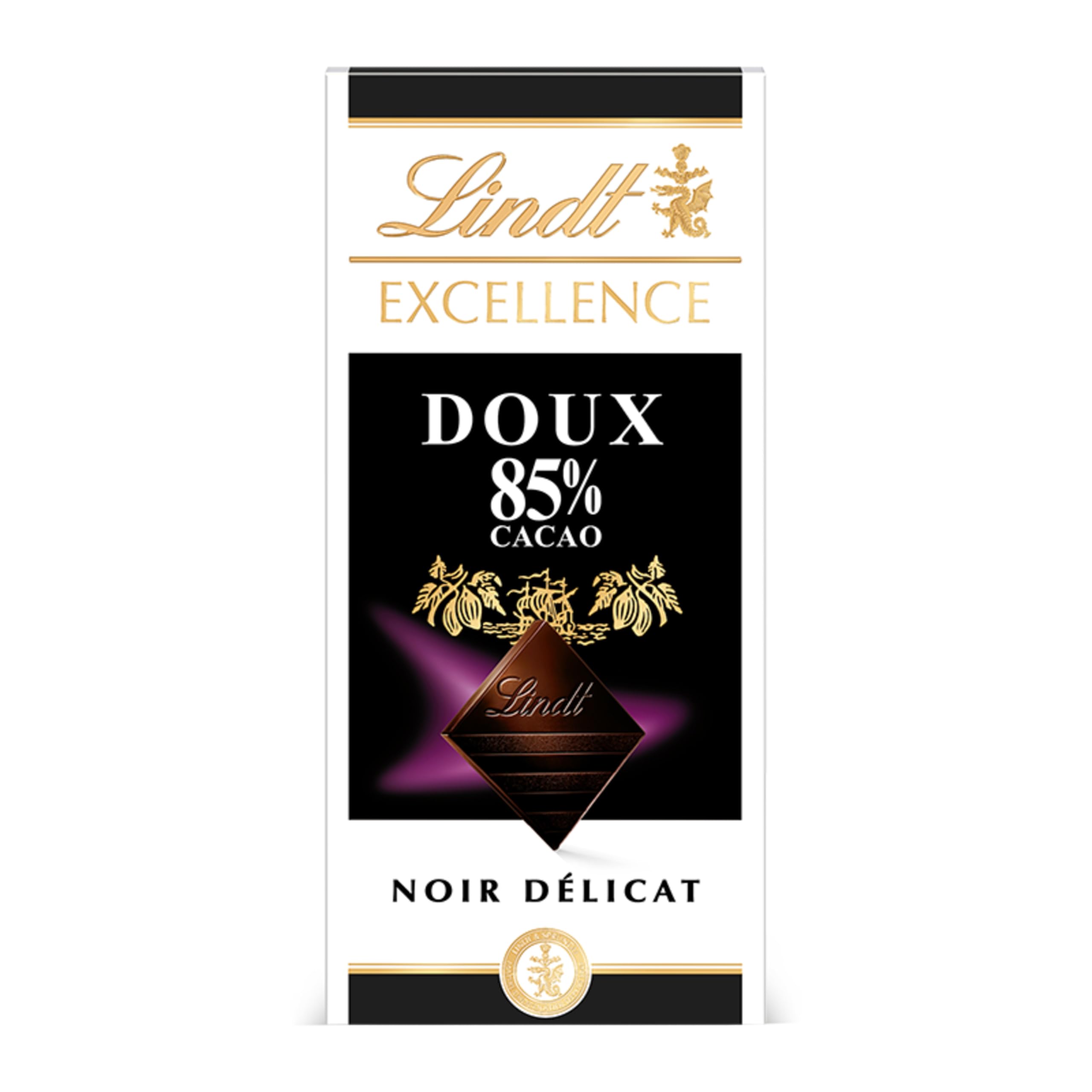 Lindt EXCELLENCE 85 % Kakao - Milde Edelbitter-Schokolade | 100 g Tafel | Extra milde Bitter-Schokolade | Intensiver Kakao-Geschmack | Dunkle, Vegane Schokoladengeschenk | 100g (1er Pack)