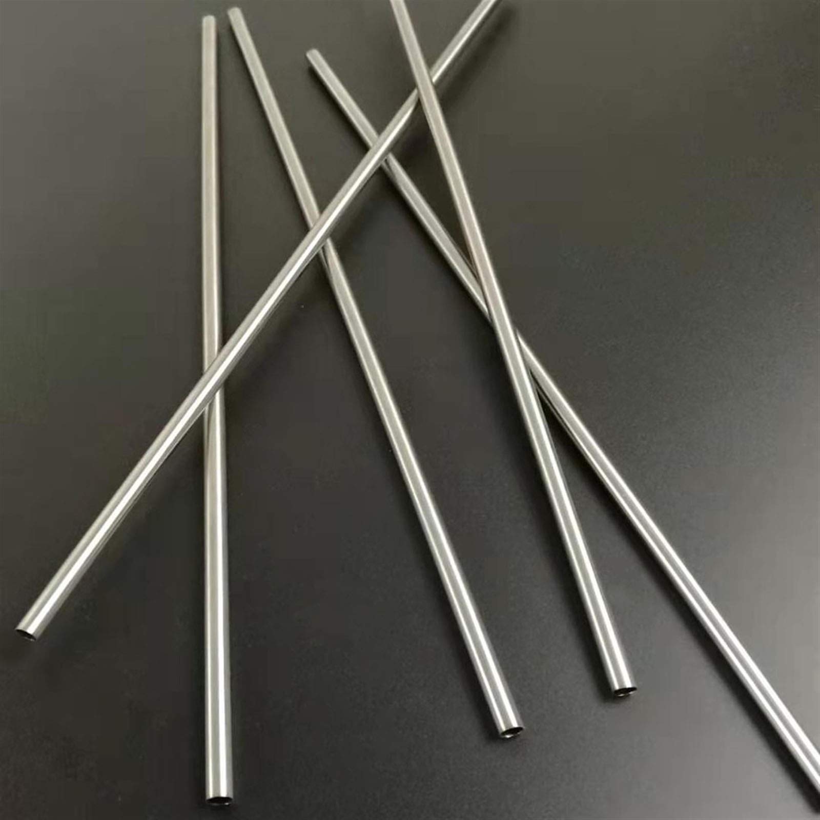 Rundrohr aus Edelstahl 304, 5 Stück 300 mm Länge Edelstahlrohr DIY Industrie Material Edelstahl Rundrohr Nahtloses gerades Rohr(8mm ODx0.5mm WT)