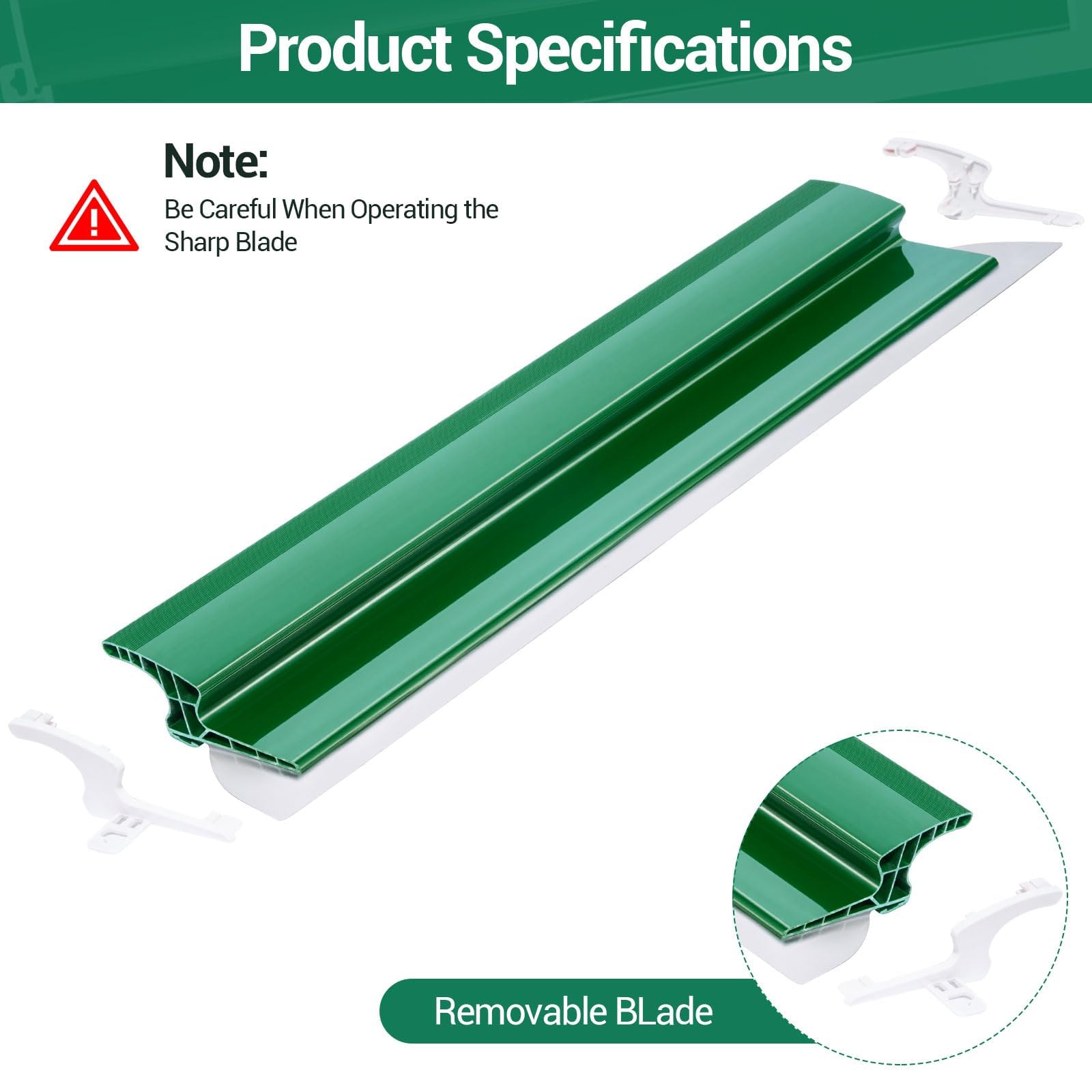 Drywall Skimming Blade 80cm Smoothing Spatula Plastering Tool - Image 4
