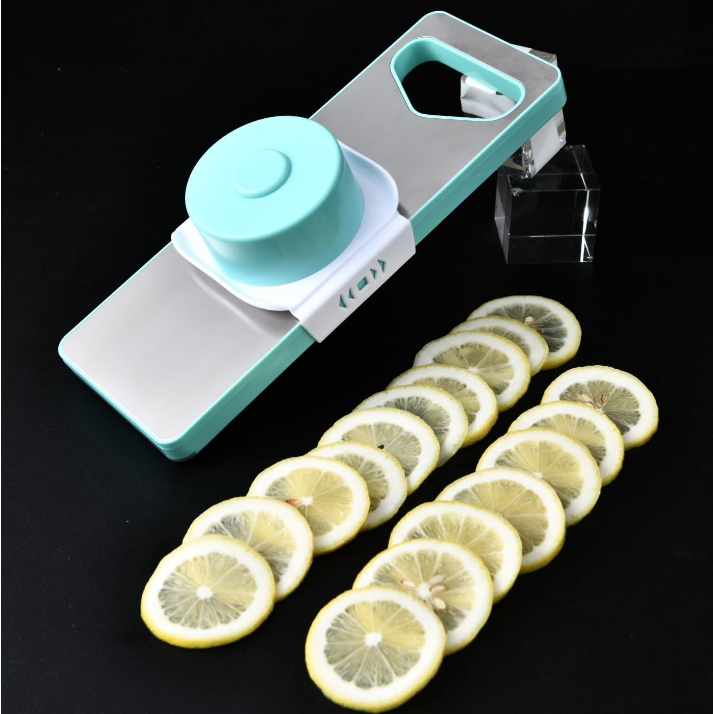 Upgrade your kitchen with safe mandoline slicer, adjustable settings for various food preparations, including vegetable chopping and potato fry cutting removable draining basket