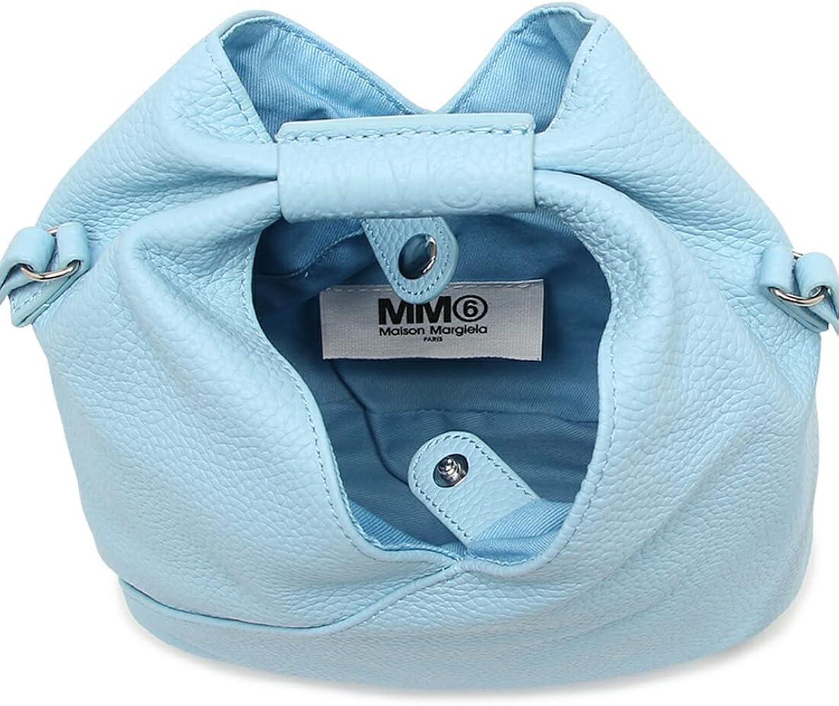 【美品ケース付】MM6 メゾンマルジェラ ハンドバッグジャパニーズ ライトブルー エムエムシックス メゾン マルジェラ MM6 Maison Margiela