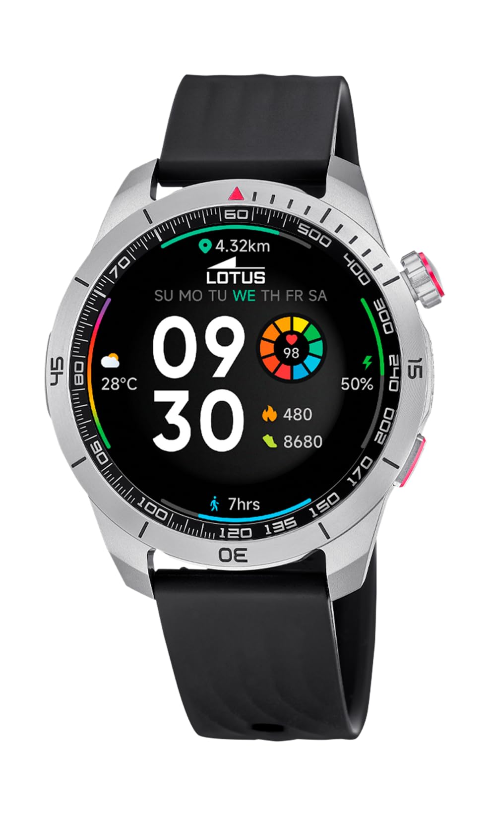 LOTUS Smartwatch Smartime Paso X, Grand, Aluminium