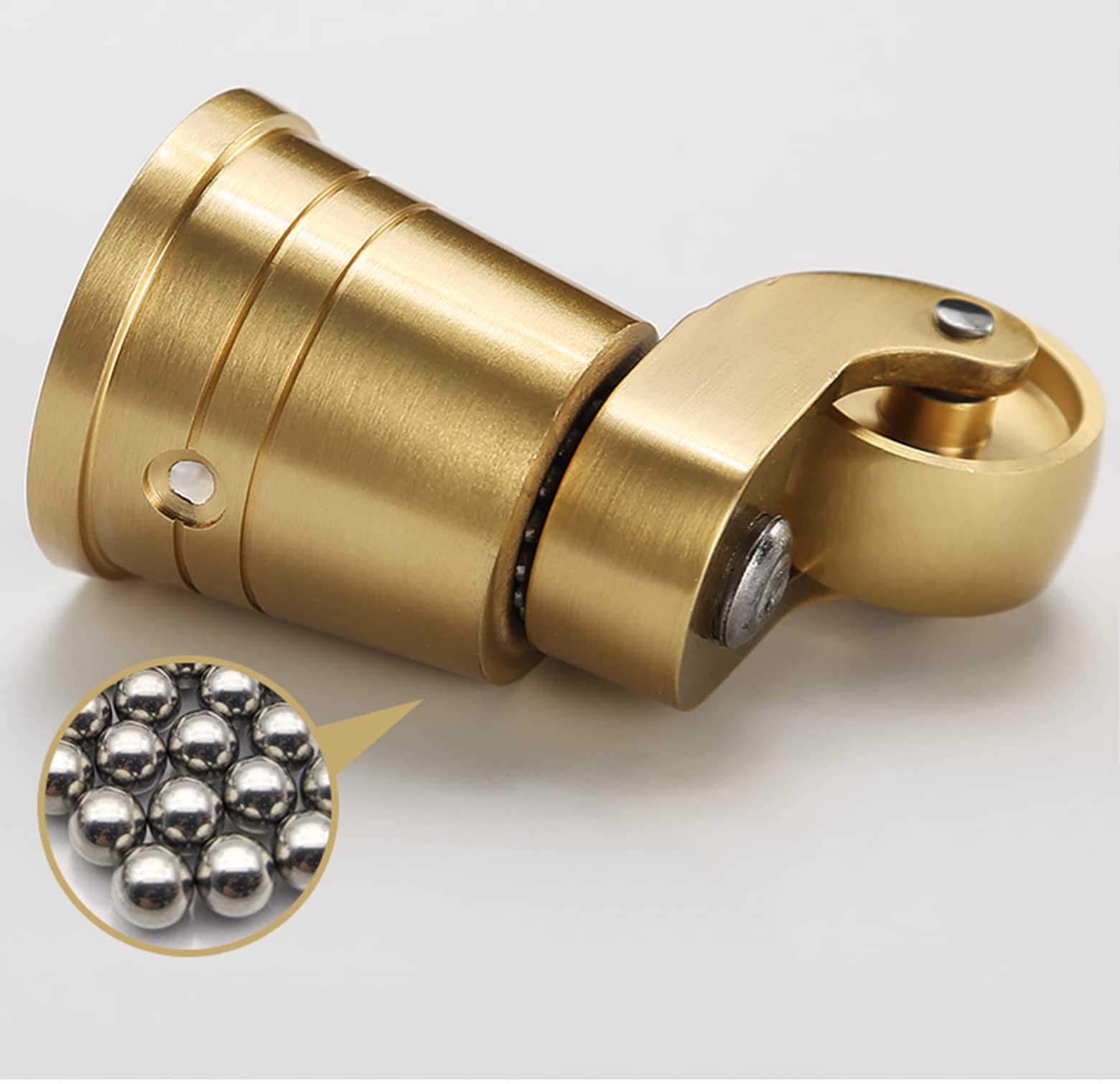 Möbelrollen aus Massivem Messing,Kleine Antike Polierte Messing-Finish Lenkrollen Transportrollen,Messingrollen,Klavierrollen,Ersatzrolle,für Stühle,Tische,Möbel,Last 150kg,Set 4 (C)