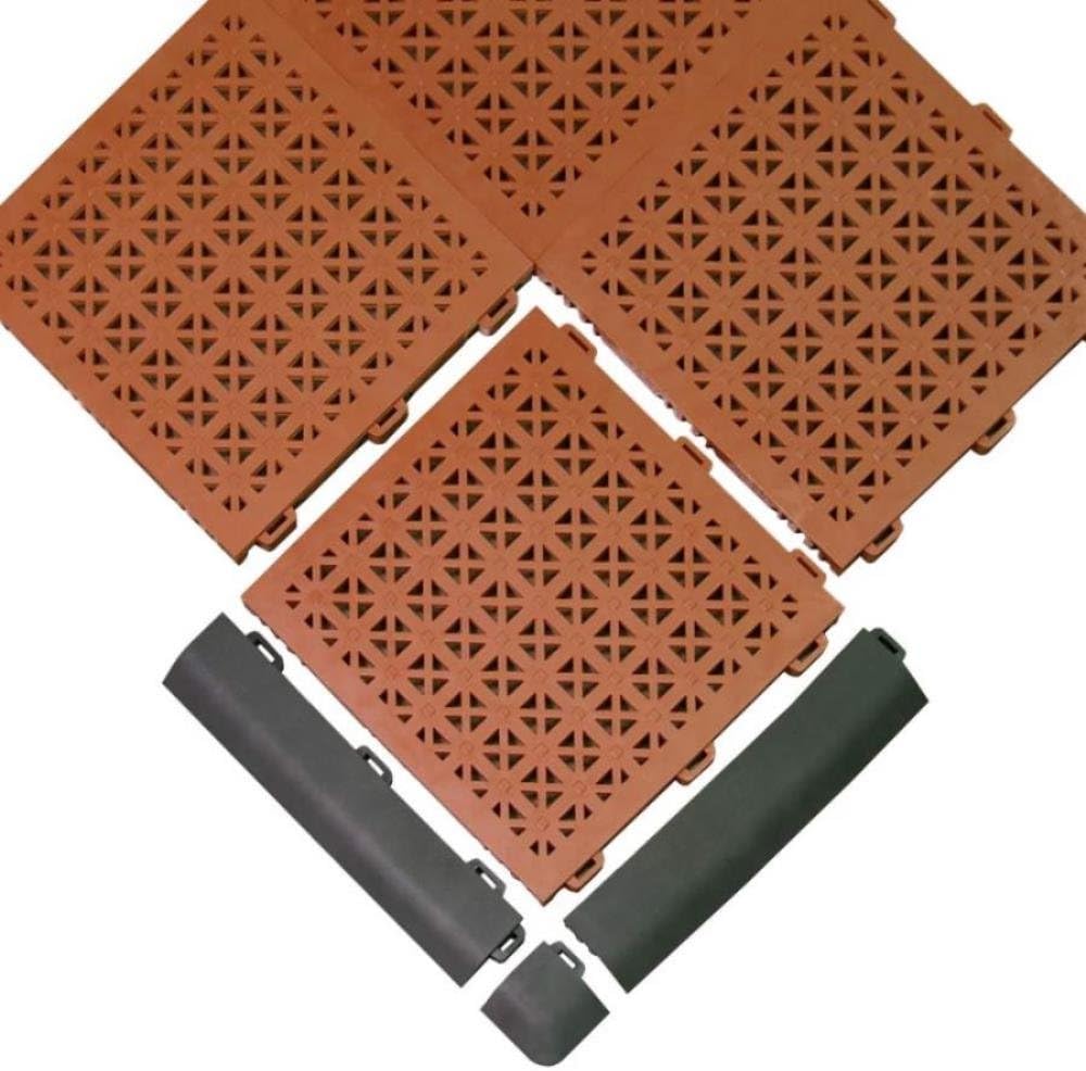 Greatmats StayLock Border Edge Black Female (4 Pack) for StayLock Floor Tiles