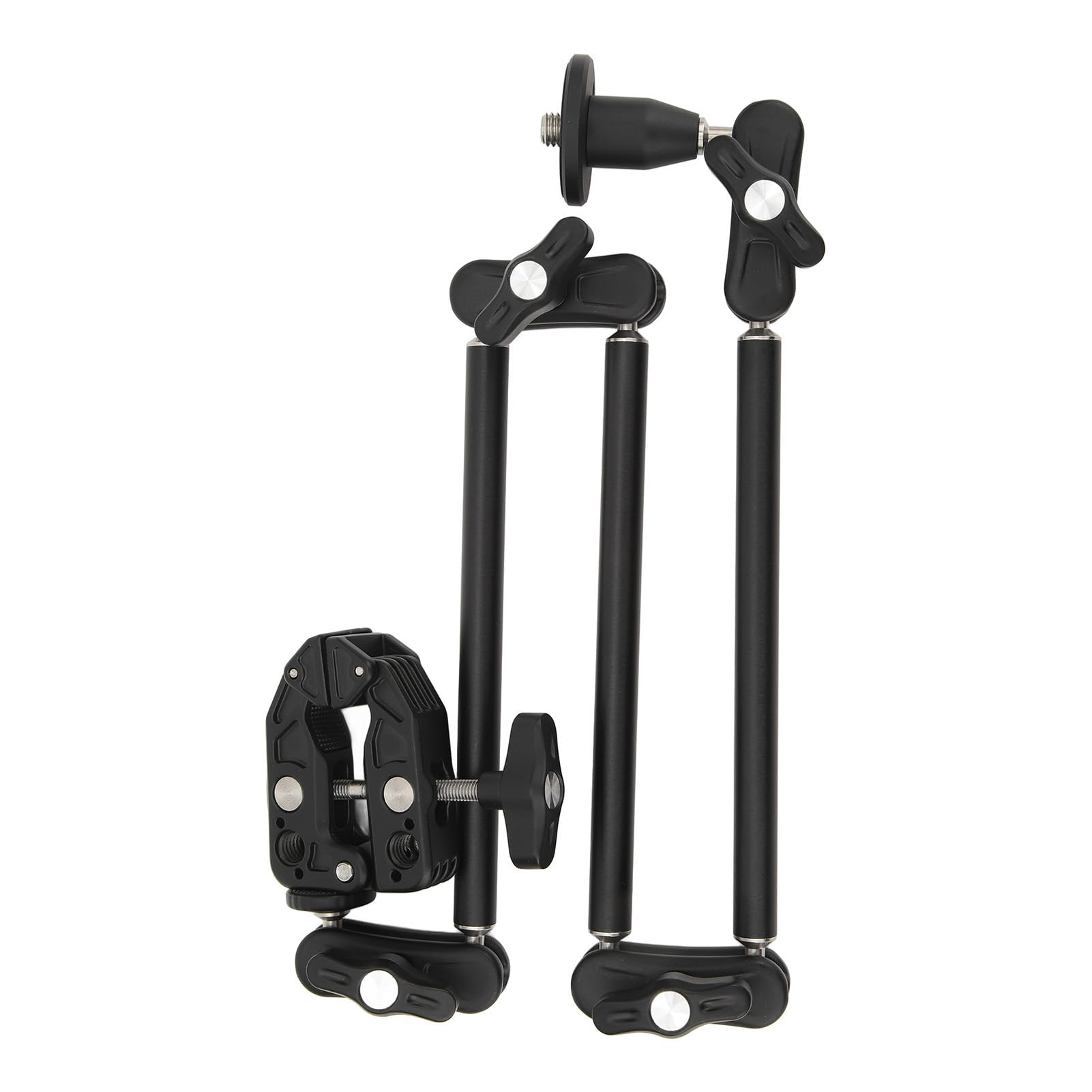 CHICIRIS Brazo Articulado, Brazo Mágico de Fricción Ajustable con Súper Abrazadera, Compatible con Rosca de 1/4 y 3/8, Almohadillas de Goma Antideslizantes, para Cámara DSLR, Luces LED,