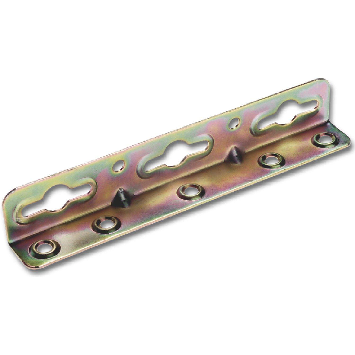 Secotec Angle Bed Rails 120 mm Yellow Galvanised Pack of 4 PE, 4 Pieces, 325475/1