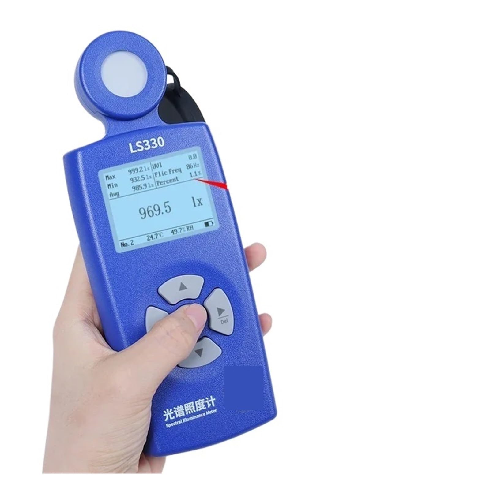 Digital Light Meter, Luxmeter Cct CRI Luxometer Light Meter Professional Illuminometer High Precision Spectral Illuminance Meter LS330