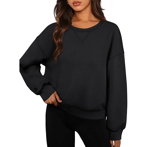 AUTOMET Womens Sweatshirts Hoodies Crewneck Pullover Sweaters Casual Comfy Tops Fall Outfits Fashion 2023 Winter Clothes