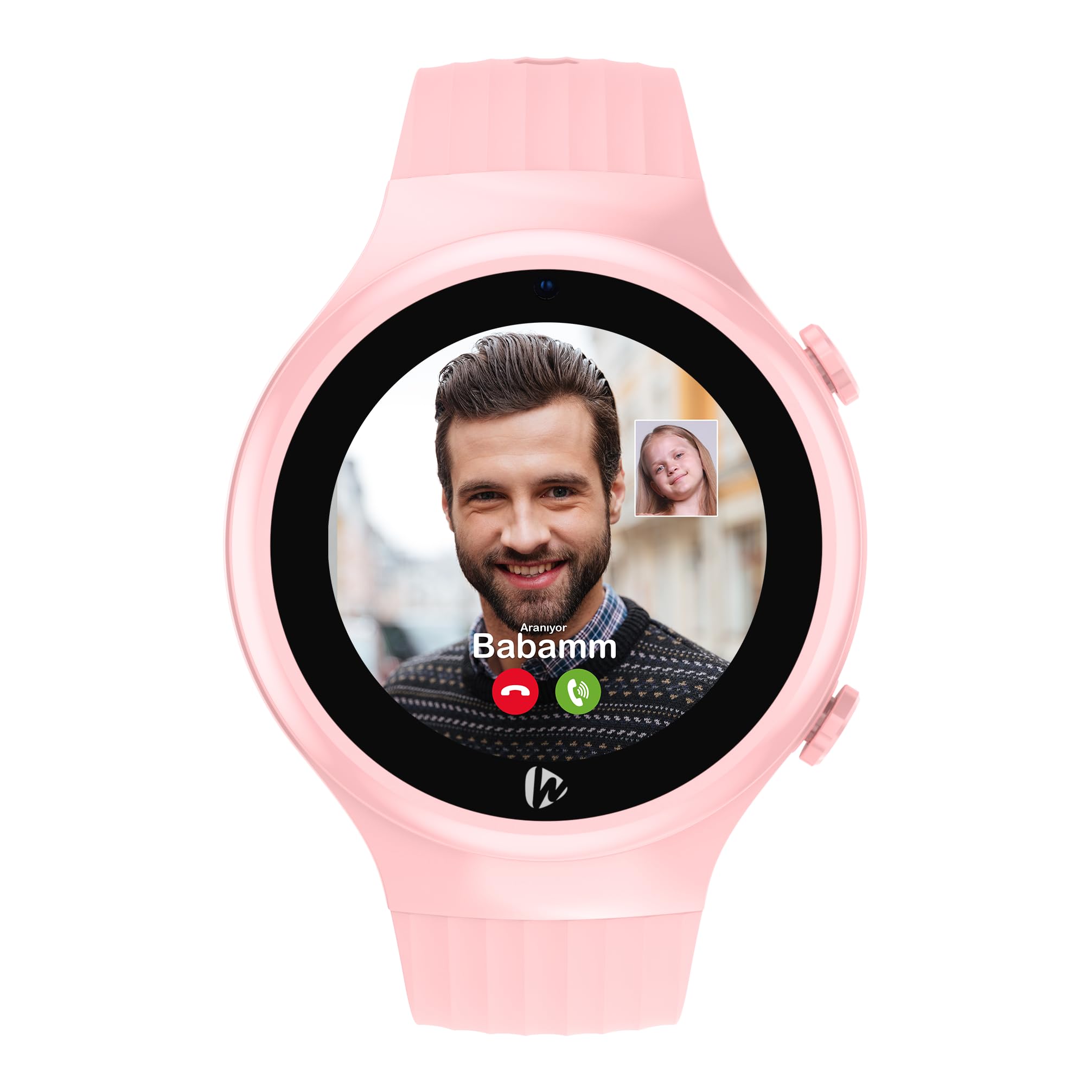 Wiky Watch 5S Çocuk Akıllı Saat - Görüntülü Arama, Gps, Sos, Sağlık Takibi, Nabız Ölçer, Spo2Ölçer, Adımsayar, Güvenli Alan, Gorilla Glass Dokunmatik Ekran, Güvenli Liste, IP67 Suya Dayanıklı (Pembe)