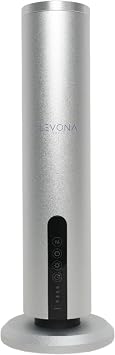 Levona Scent Essential Oil Diffuser - Cold Air Diffuser, Waterless Plug-In Aroma with Night Light, App Controlled - For Home, Office & Hotel - Covers 1000 sq ft - Acasa 1000, Silver Oil Not Included
