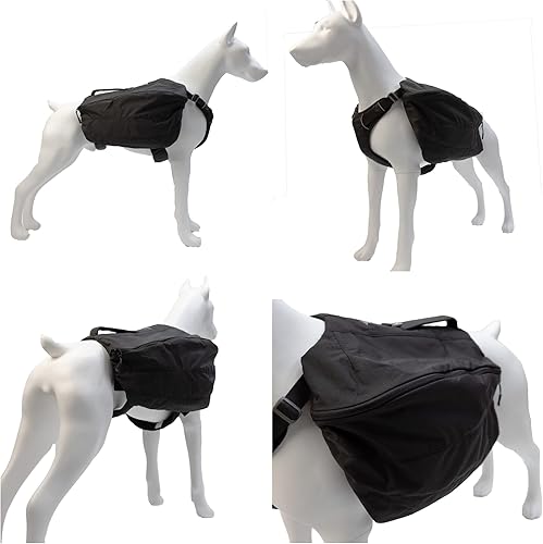 Miniatura 6 de Lovelonglong Mochila multifuncional para perros para senderismo, mochila multifuncional para el día del perro, bolsa de viaje con cremallera,