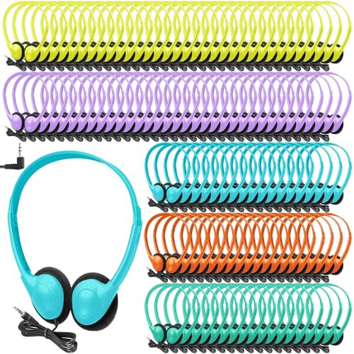 Écouteurs filaires pour étudiants lot de 100 casques réglables pour examen en école