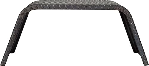 Miniatura 5 de RecPro, Placa de diamante de acero de calibre 14  32 x 10 x 13 pulgadas  Eje  Guardabarros para remolque (2 guardabarros), fabricado en Estados