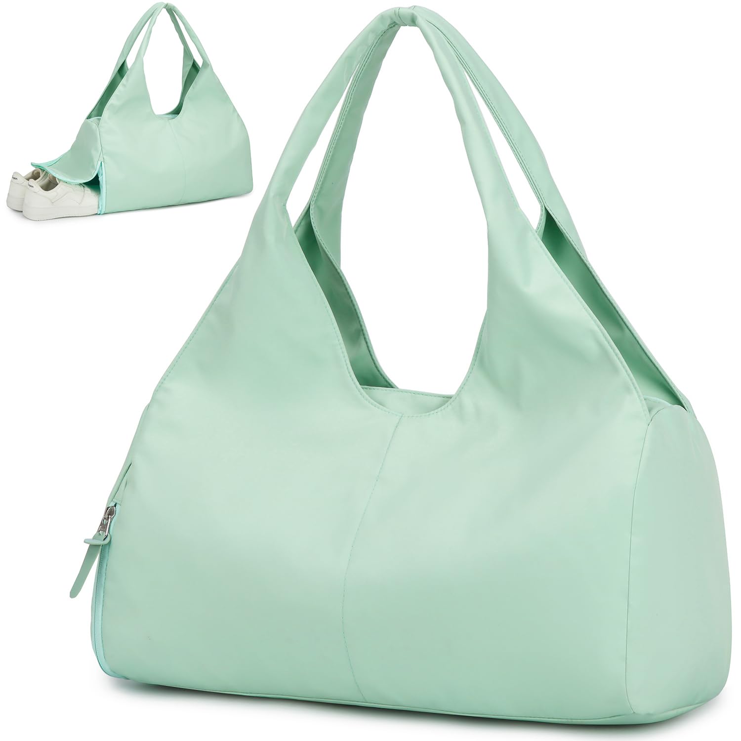 Sporttasche Damen Reisetasche Handgepäck mit Schuhfach & Nassfach | 600D Nylon Trainingstasche kleine Gym Tasche für Yoga Sauna Schwimmen Weekender